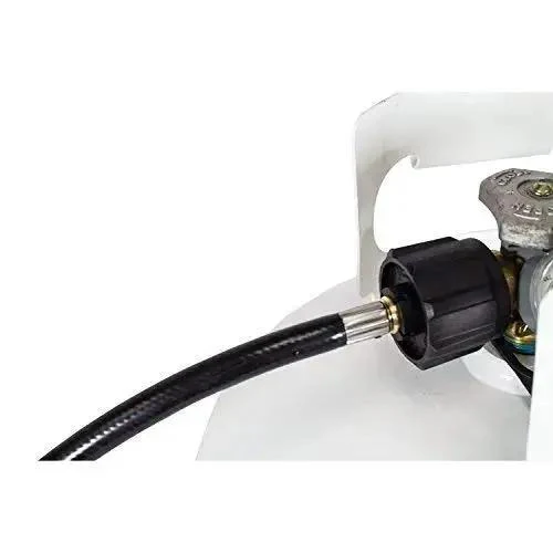 Propane Hose 1lb To 20lb Adapter For 12 Foot Connection, Hook Up Your Grill Time With A Big LP Tank, Compatible With Weber Q Grills, Blackstone Griddles, Coleman Stoves, Buddy Heaters And More, Safe Flow And Thermal Protection - Image 3