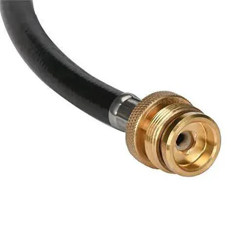Propane Hose 1lb To 20lb Adapter For 12 Foot Connection, Hook Up Your Grill Time With A Big LP Tank, Compatible With Weber Q Grills, Blackstone Griddles, Coleman Stoves, Buddy Heaters And More, Safe Flow And Thermal Protection - Image 4