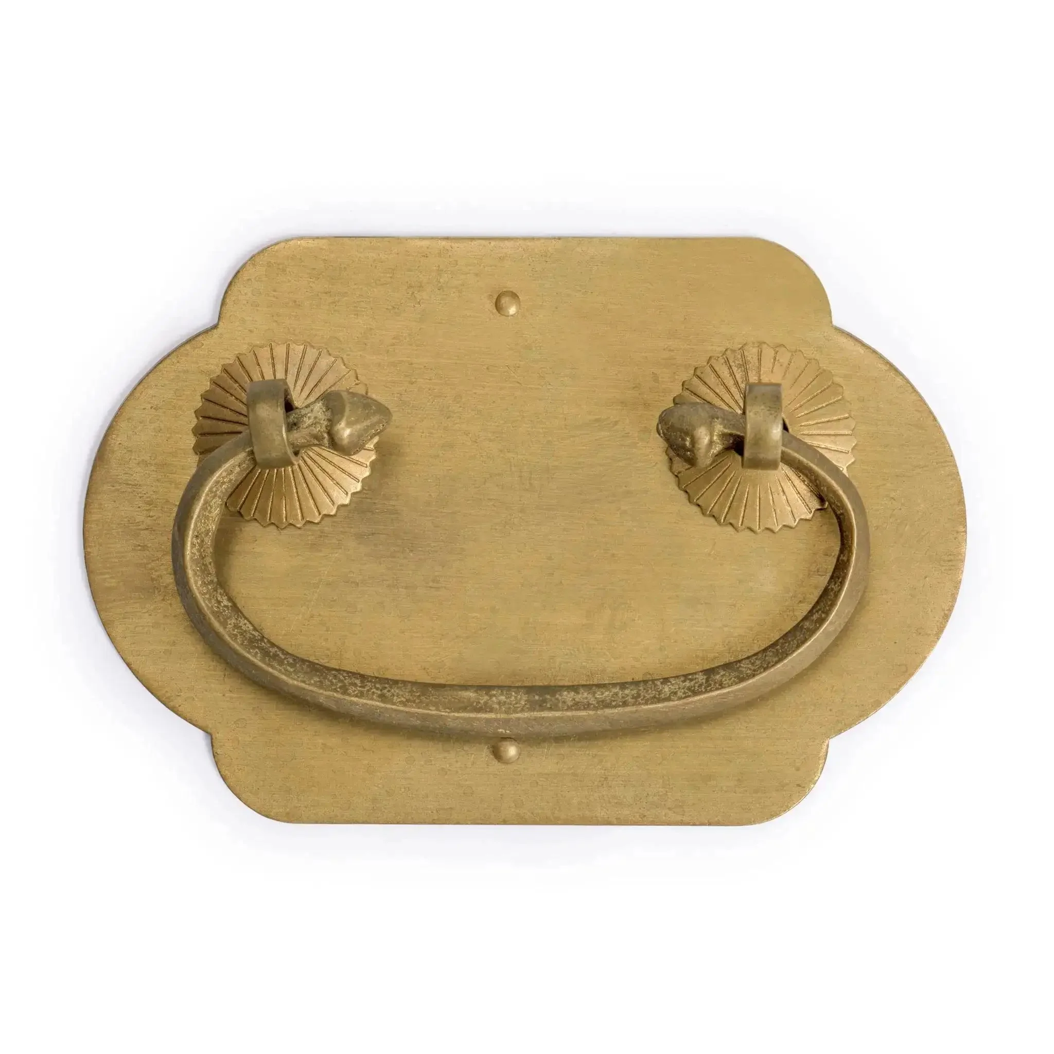 Prosperity Solid Brass Drawer Pulls Set Of 2, 2.7-Inch Cabinet Handles With Warm Patina Finish, Architectural Hardware For Cabinets, Furniture, And Interior Design Projects
