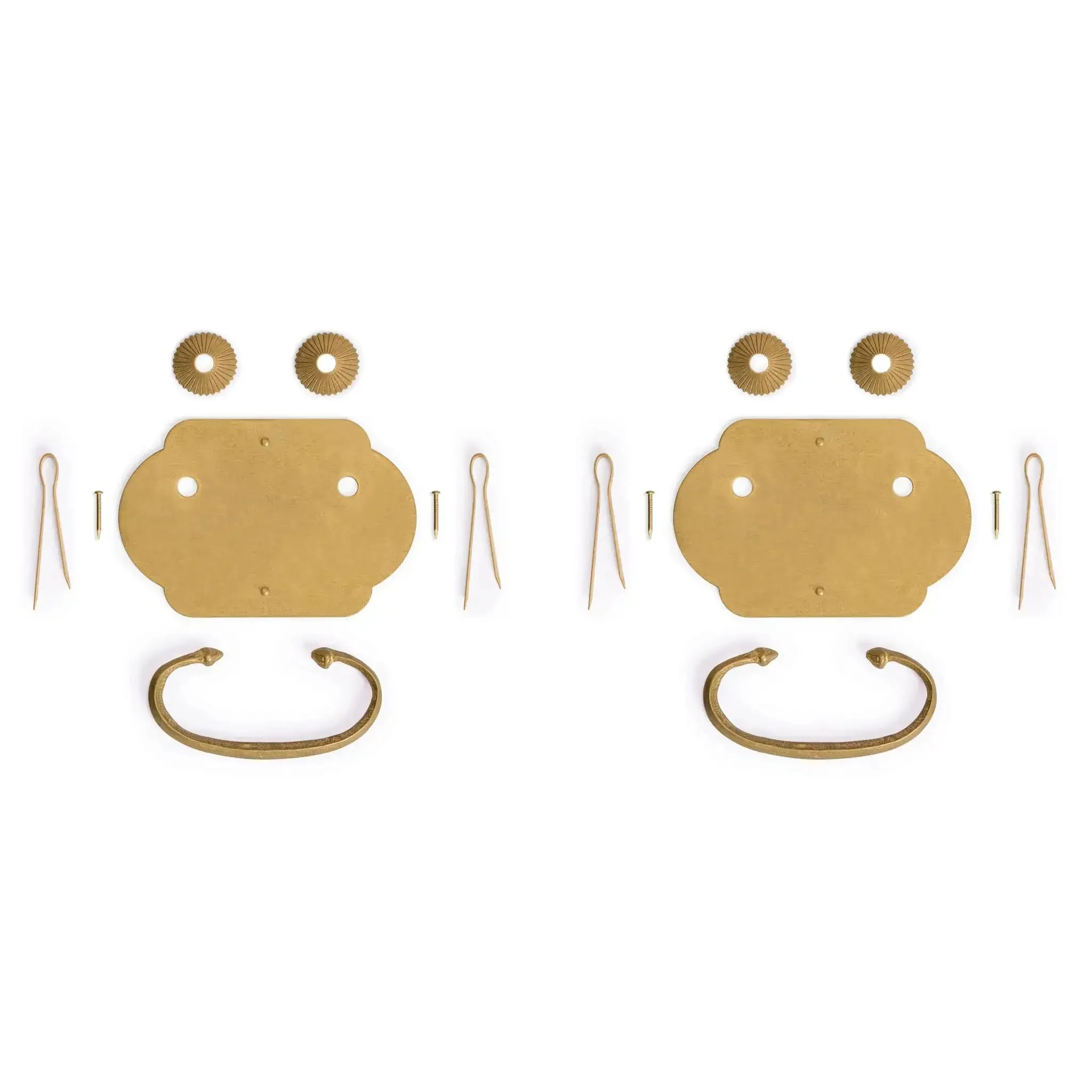 Prosperity Solid Brass Drawer Pulls Set Of 2, 2.7-Inch Cabinet Handles With Warm Patina Finish, Architectural Hardware For Cabinets, Furniture, And Interior Design Projects - Image 2