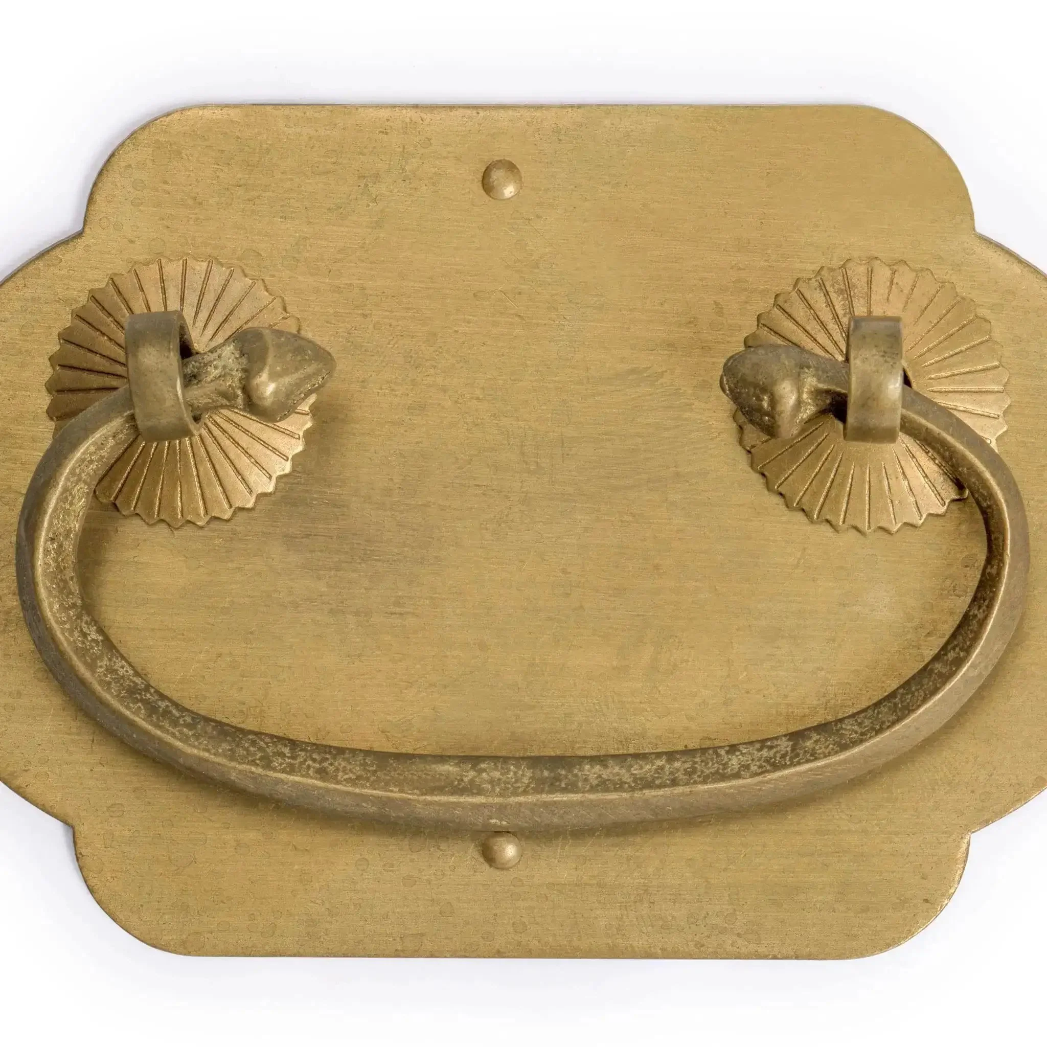 Prosperity Solid Brass Drawer Pulls Set Of 2, 2.7-Inch Cabinet Handles With Warm Patina Finish, Architectural Hardware For Cabinets, Furniture, And Interior Design Projects - Image 3