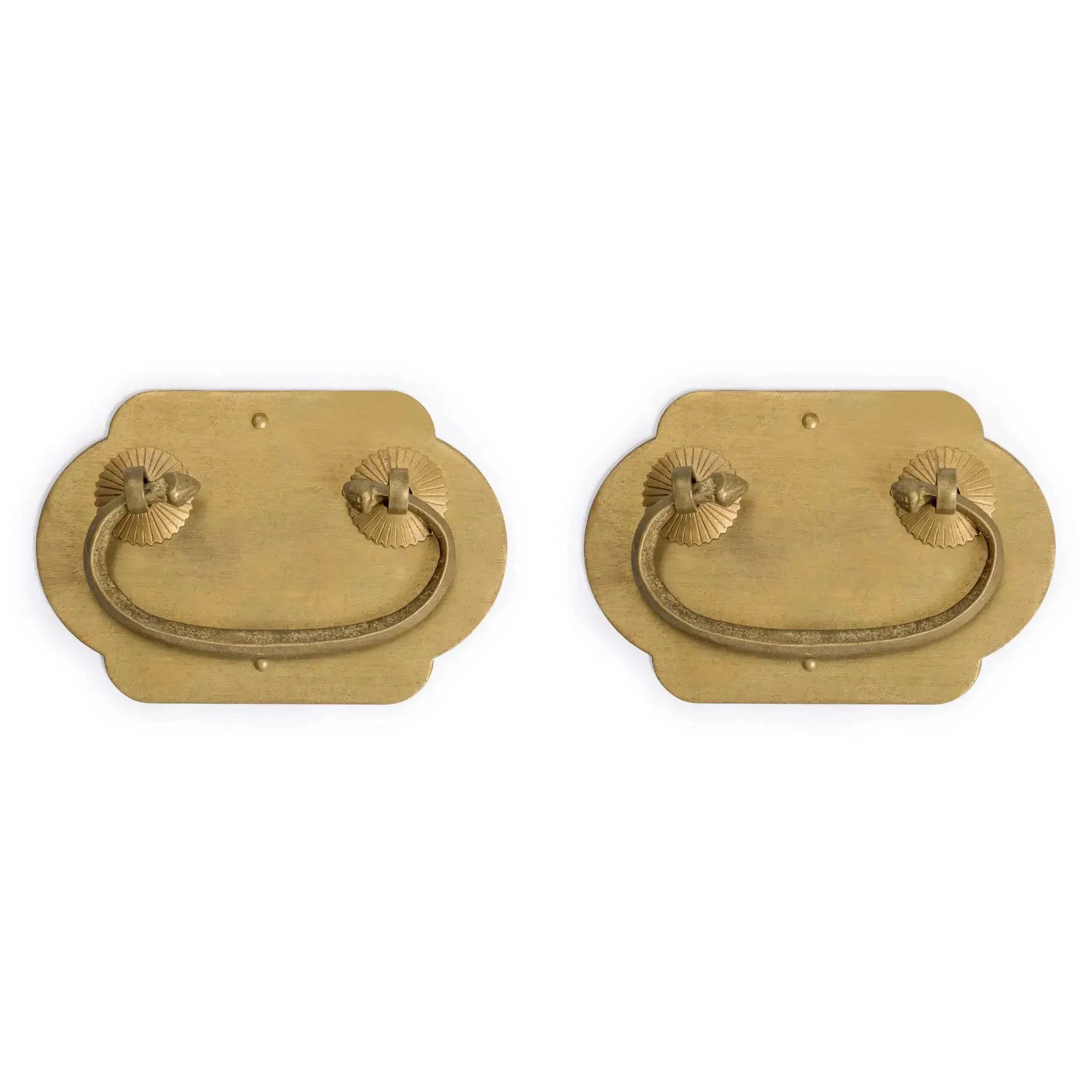Prosperity Solid Brass Drawer Pulls Set Of 2, 2.7-Inch Cabinet Handles With Warm Patina Finish, Architectural Hardware For Cabinets, Furniture, And Interior Design Projects - Image 4