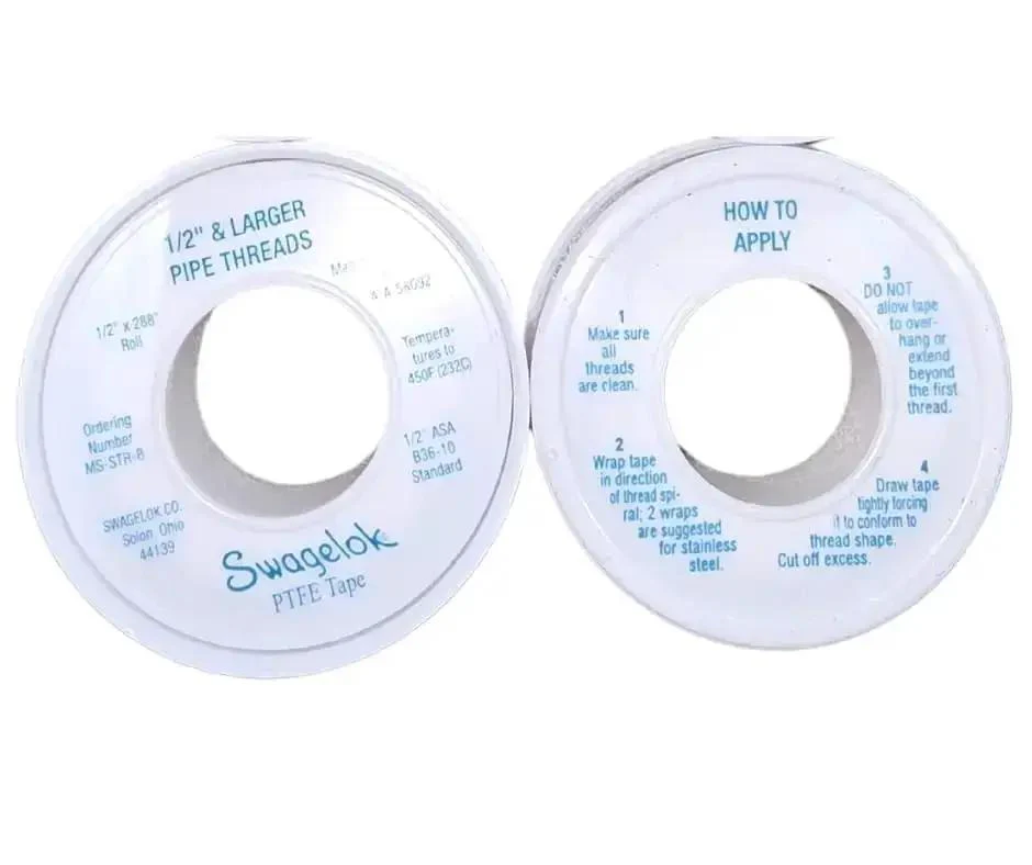 PTFE Pipe Thread Sealant Tape 10 Pack For NPT Fittings Half Inch Wide And 288 Inch Long High Density Industrial Grade Meets AA 58092 Spec Made In USA Perfect For Plumbing Repairs And Industrial Applications - Image 3