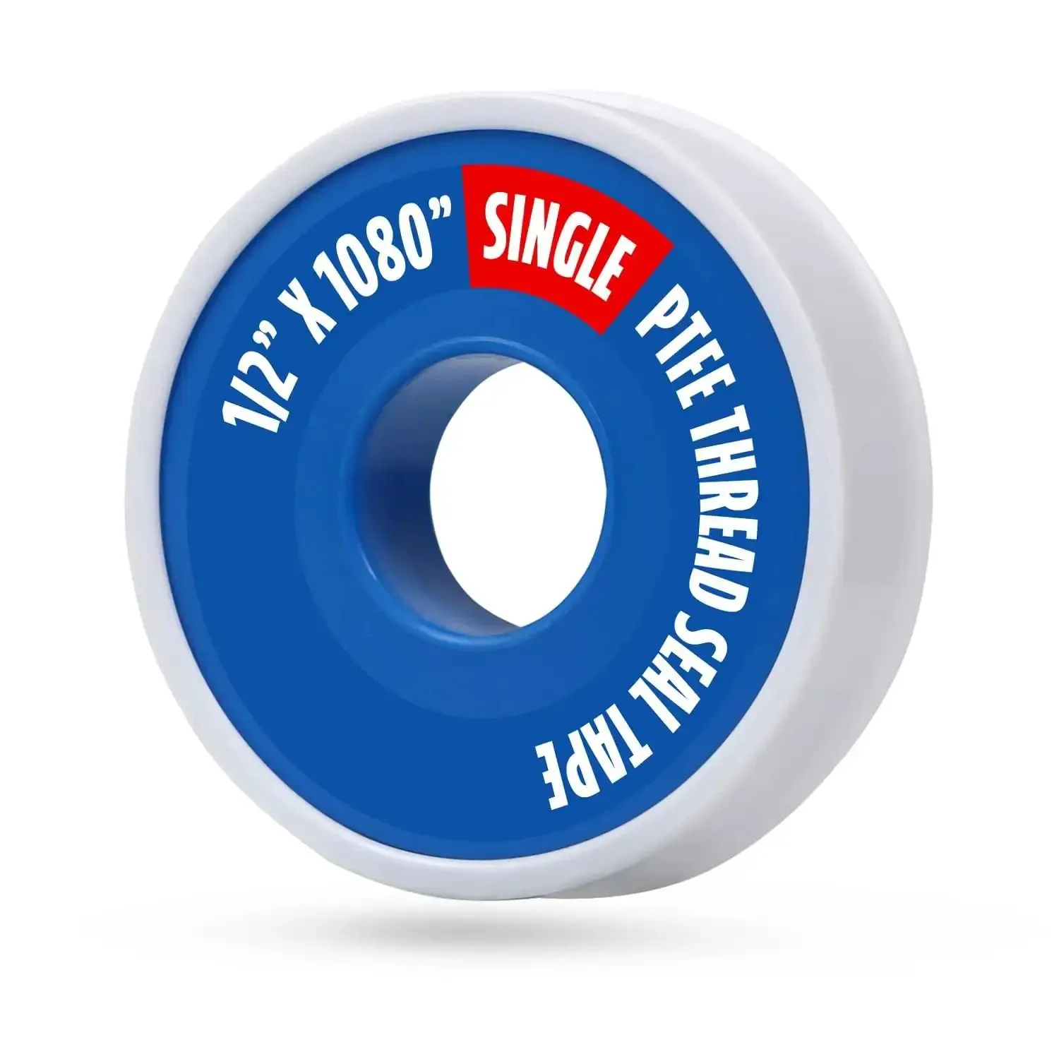 PTFE Plumbing Tape Half Inch By 1080 Inches Heavy Duty Pipe Thread Sealant For Water, Air, And Gas Lines, Leak Proof Shower Head And Faucets, High Density Sealant Tape For Fittings And Pipes