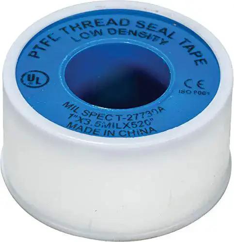 PTFE Thread Seal Tape 1 Inch By 520 Inches White For Pressurized Water Systems And Central Heating Hydrophobic Sealant That Prevents Rust And Seizing Reduces Friction Between Pipe And Fitting Creates Water Tight Seal And Helps Easy Unscrewing - Image 2