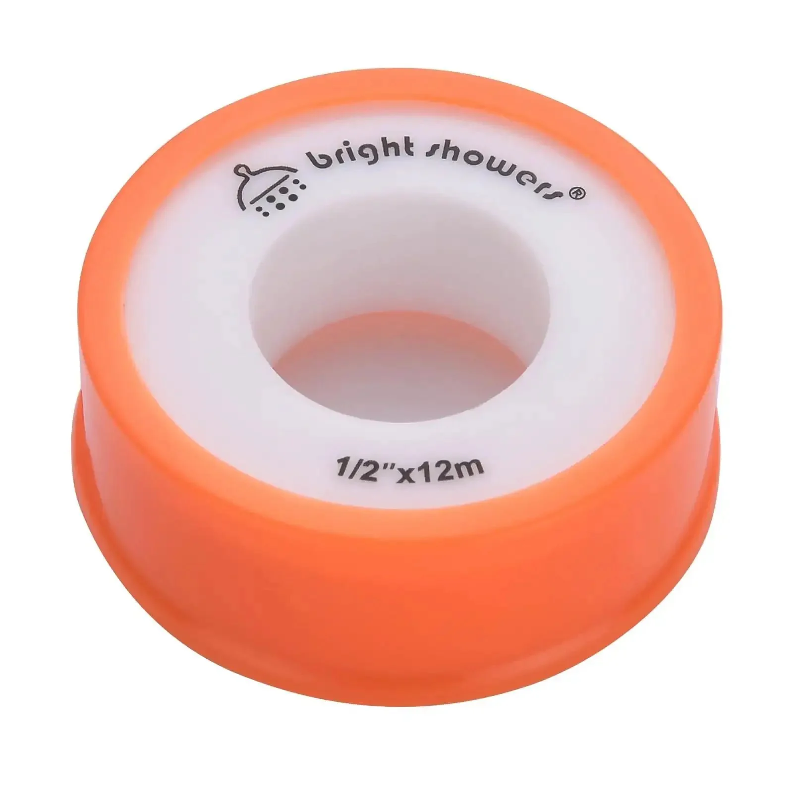 PTFE Thread Seal Tape Plumbers Tape One Half Inch By 472 Inch White No-Hassle Waterproof Sealant For Shower Heads, Water Pipes, Valves And Fittings, Leak-Proof Thread Seal, One Pack