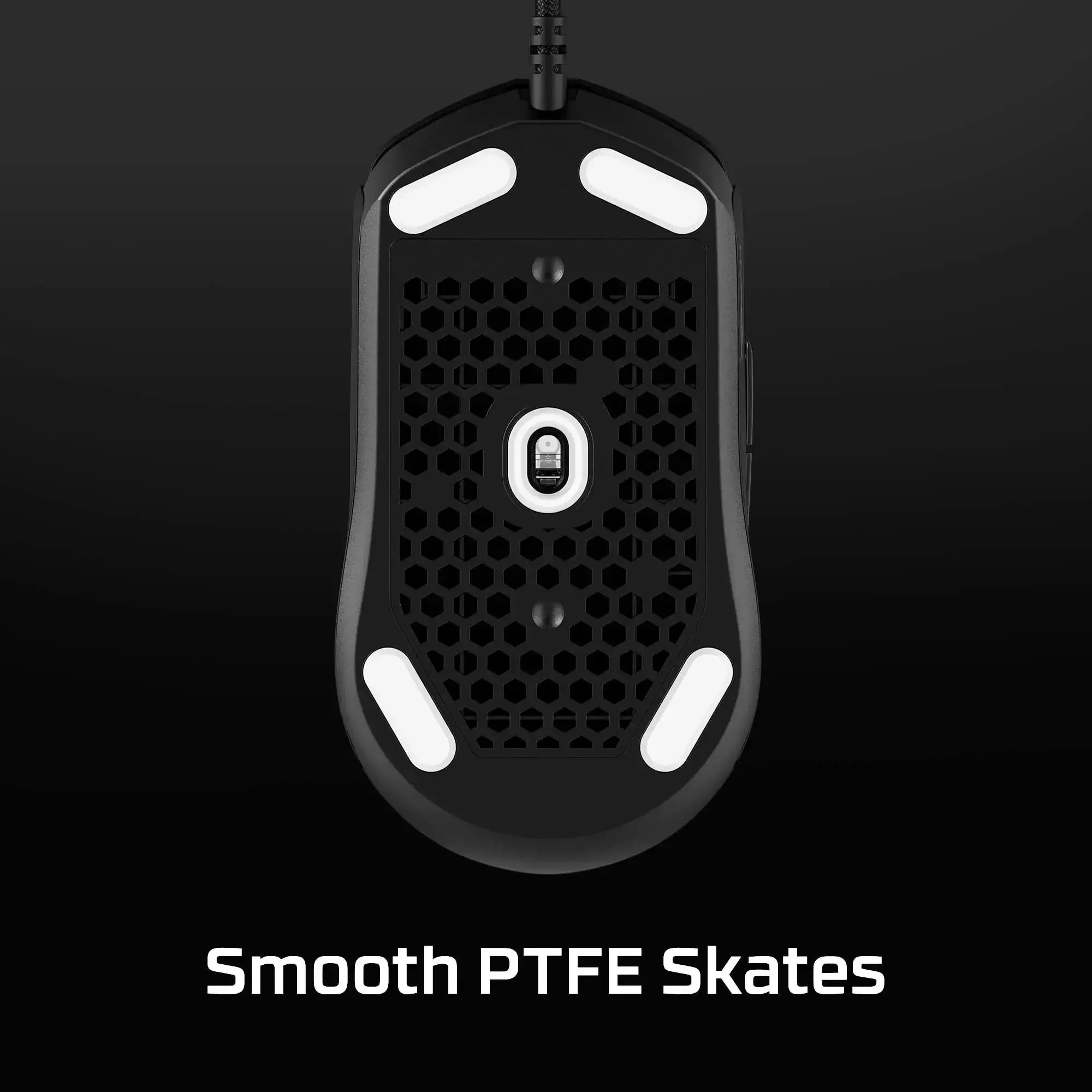 Pulsefire Haste 2 Wired Gaming Mouse Ultra Light 53g With 8000Hz Polling Rate Precision Sensor Hyperflex 2 Cable Plug And Play Black For Speed Runs And Precision Gaming - Image 4