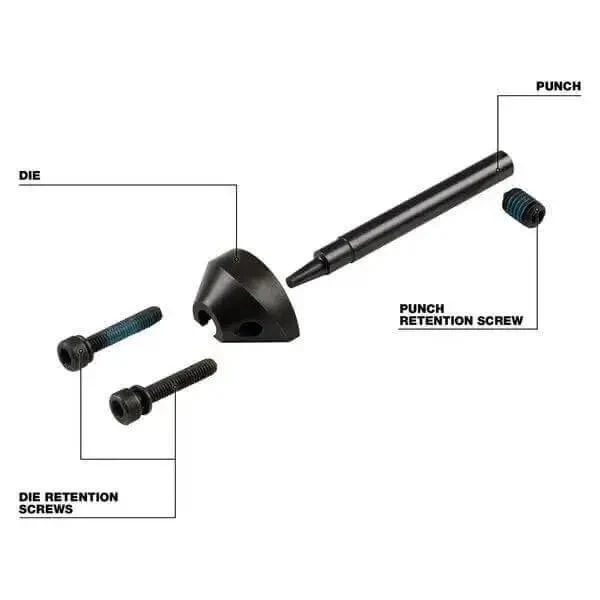 Punch And Die Set 48-44-0272 For M12 FUEL 16 Gauge Nibbler Replacement Accessory For Cutting Thin Sheet Metal And Corrugated Materials For Pro Builders And DIY Enthusiasts - Image 3