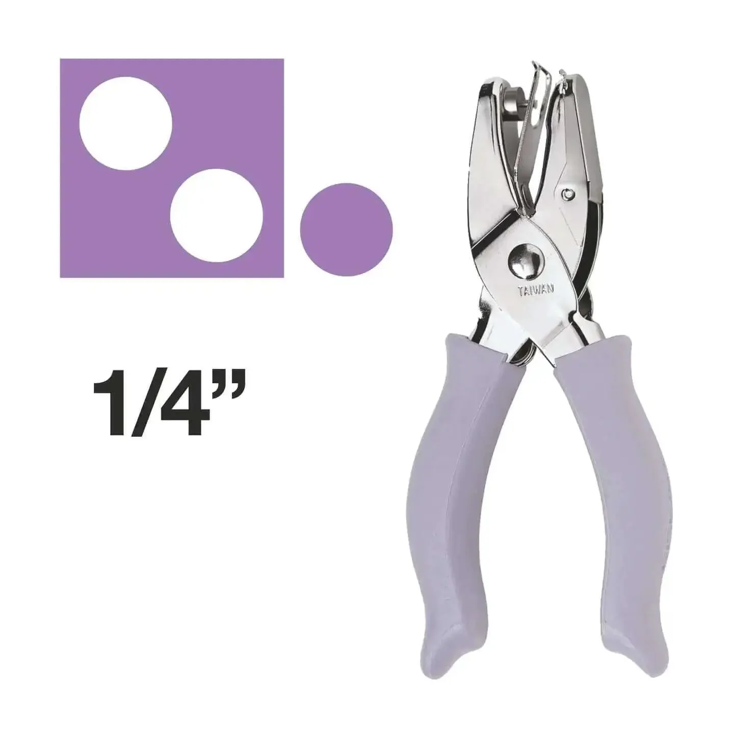 Purple Circle Hand Punch 1/4 Inch For Crafts With Cushioned Grip Dope Easy To Use For Scrapbooking And Card Making Punch Paper Up To 65 Pound Cardstock Durable Craft Tool With Lifetime Warranty - Image 8