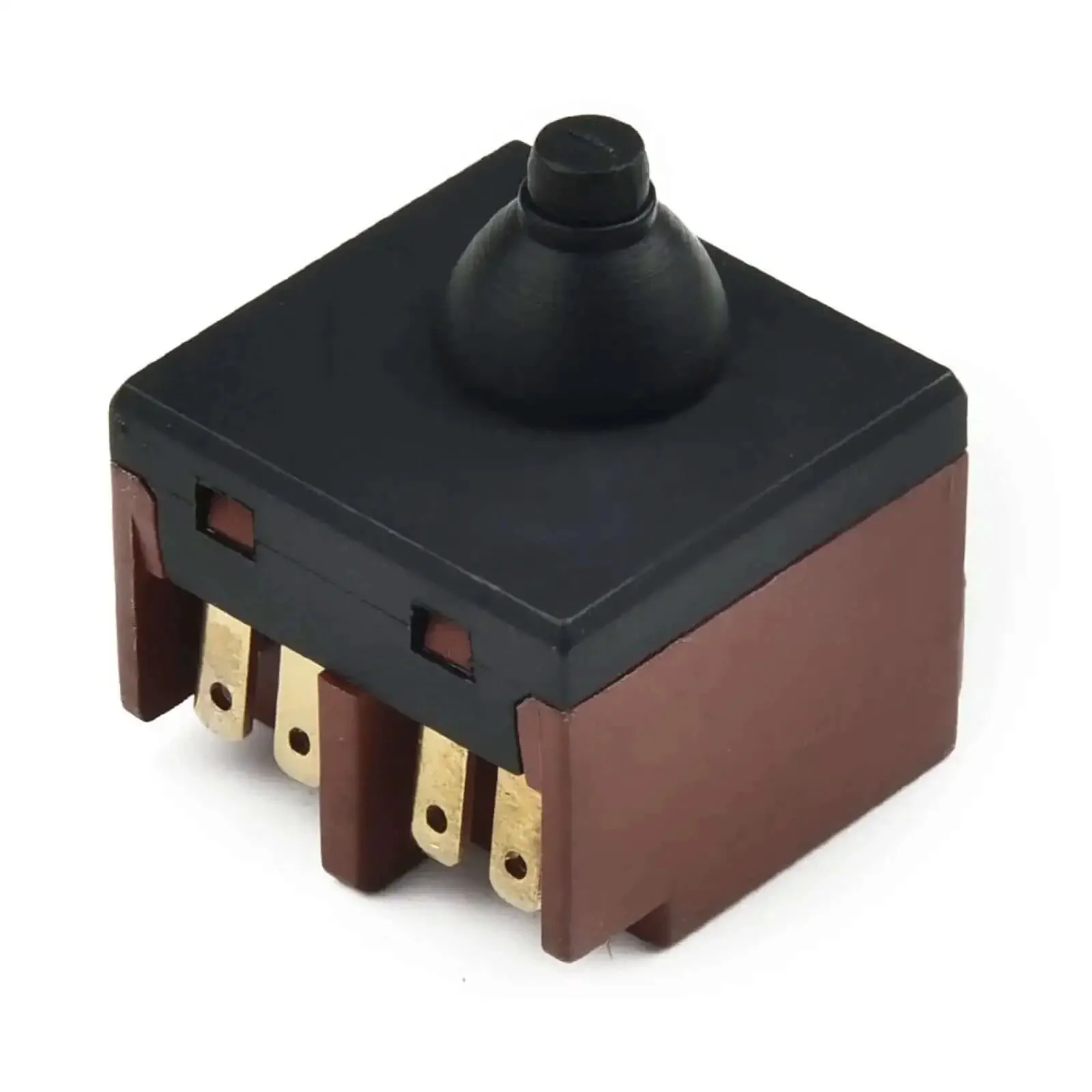 Push Button Switch Replacement For 100mm Angle Grinder 4 Inch Grinder Part Durable Black Accessory Ideal For Polisher And Grinder Maintenance No Fuss Replacement 2.5 X 2.5 Cm Size - Image 6