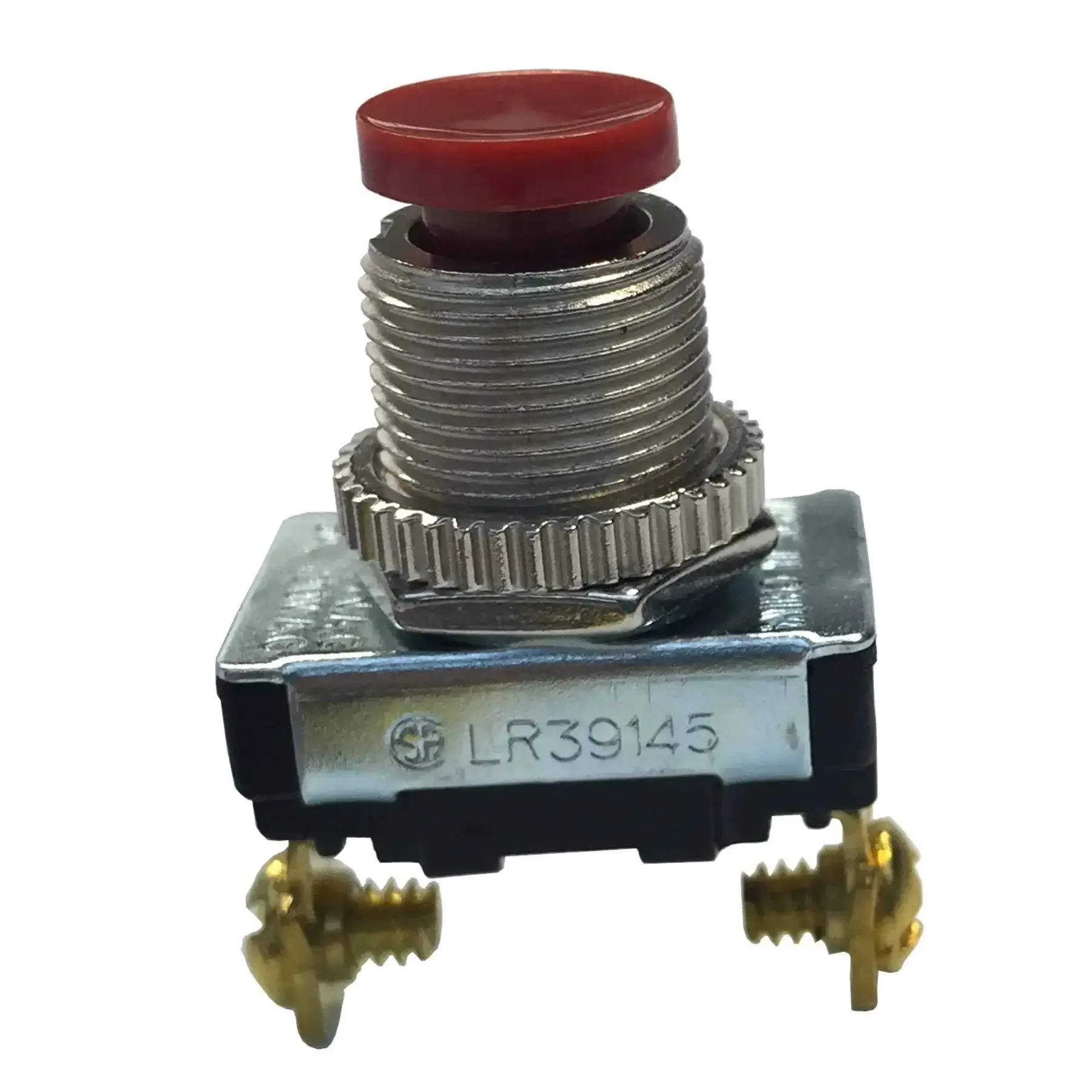 Push Button Switch SPST Momentary On Off 3A 120V AC With Screw Terminals Red Button Panel Mount 1/2 Inch Hole Nut Included Great For Home DIY Projects Electrical Control Circuits And Quick Wiring