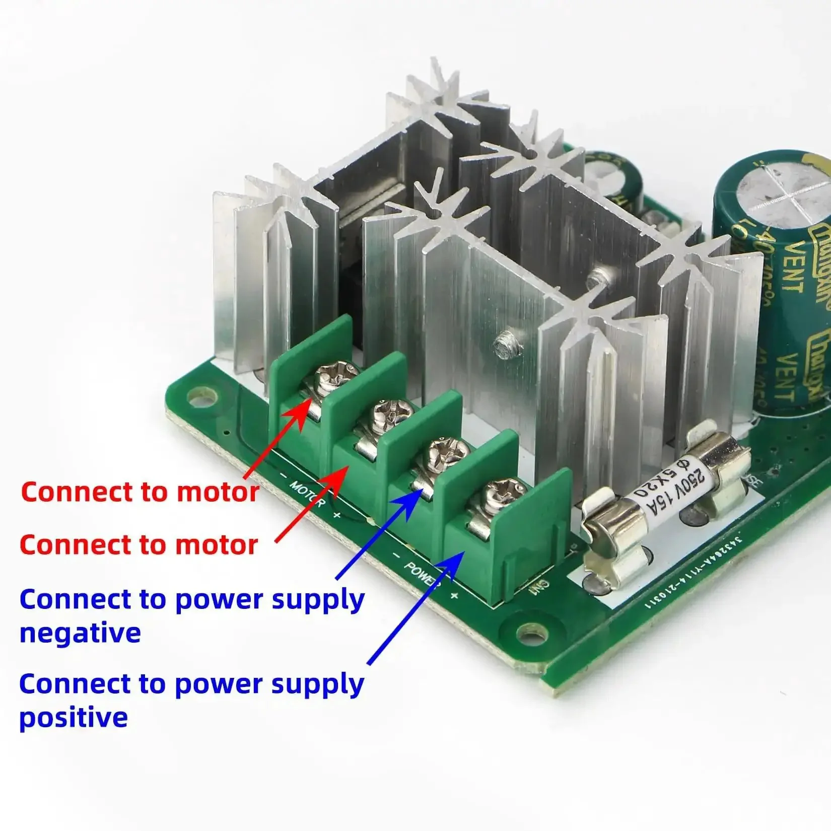 PWM DC Brushed Motor Speed Controller 6V-90V, 8A Continuous Current (15A Peak), 0-100 Speed Control With 16kHz PWM, 0-5V Analog PLC Control, Reverse Polarity Protection, Perfect For DIY Robotics And Industrial Automation - Image 4