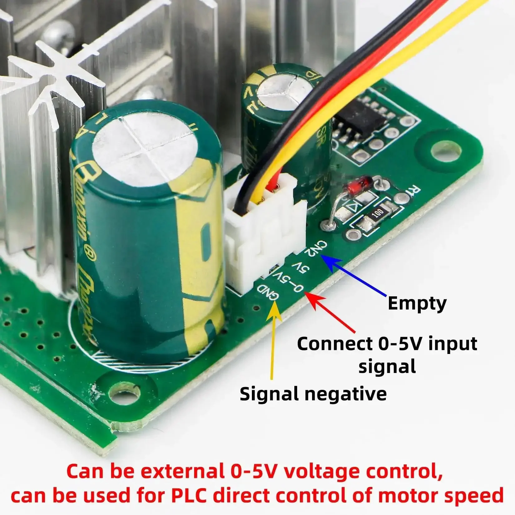 PWM DC Brushed Motor Speed Controller 6V-90V, 8A Continuous Current (15A Peak), 0-100 Speed Control With 16kHz PWM, 0-5V Analog PLC Control, Reverse Polarity Protection, Perfect For DIY Robotics And Industrial Automation - Image 6
