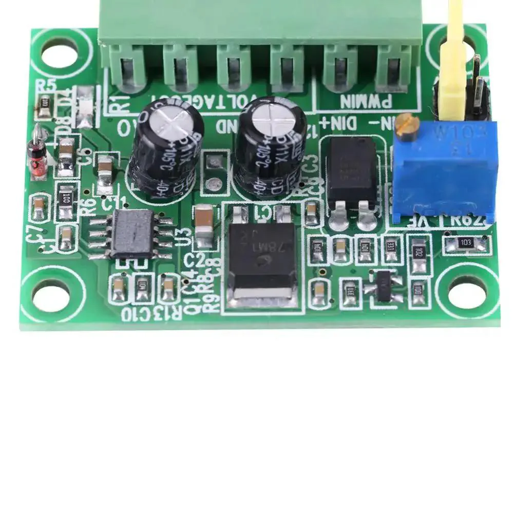 PWM To Analog Converter Module 0-10V Output For PLC And Industrial Control, Accepts 5V Or 24V PWM Input, Adjustable 0-10V Or 0-5V Analog Voltage, 100Hz-3kHz Range, Great For Automation Panels And Projects - Image 3