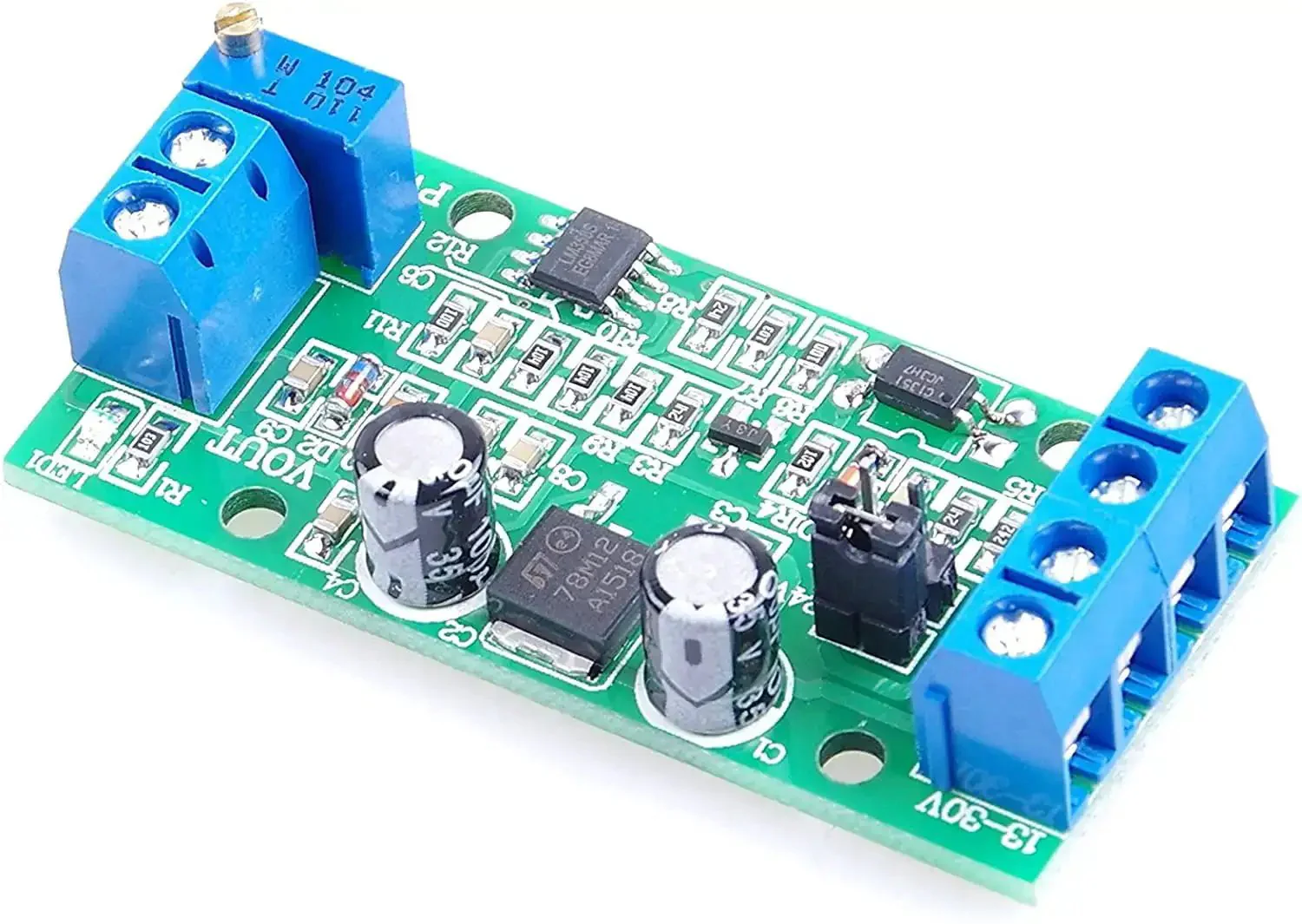 PWM To Voltage Converter Module For PLCs And Microcontrollers, Converts 0 To 100 Percent PWM Into 0-10V Or 0-5V Analog Output From 3.3V, 5V, Or 24V Signals, Easy Plug In Industrial Control Panel Interface For Smooth Automation
