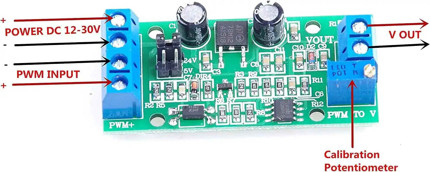 PWM To Voltage Converter Module For PLCs And Microcontrollers, Converts 0 To 100 Percent PWM Into 0-10V Or 0-5V Analog Output From 3.3V, 5V, Or 24V Signals, Easy Plug In Industrial Control Panel Interface For Smooth Automation - Image 9