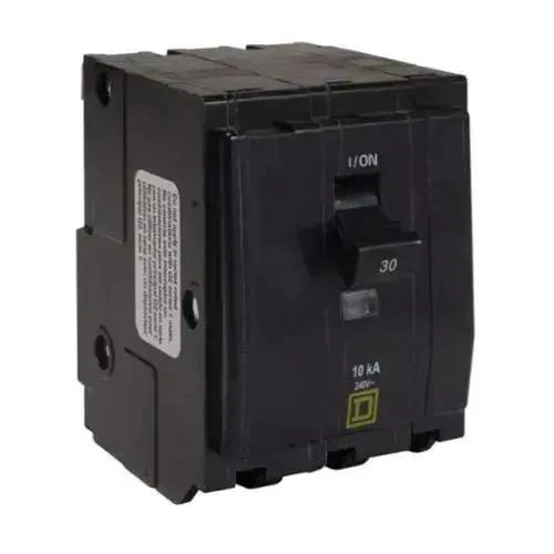 QO360 3 Pole 60 Amp 240 Volt Miniature Circuit Breaker With Thermal Magnetic Trip 10kA Interrupt Used Condition Beefy Power Protection For Electrical Panels - Image 2
