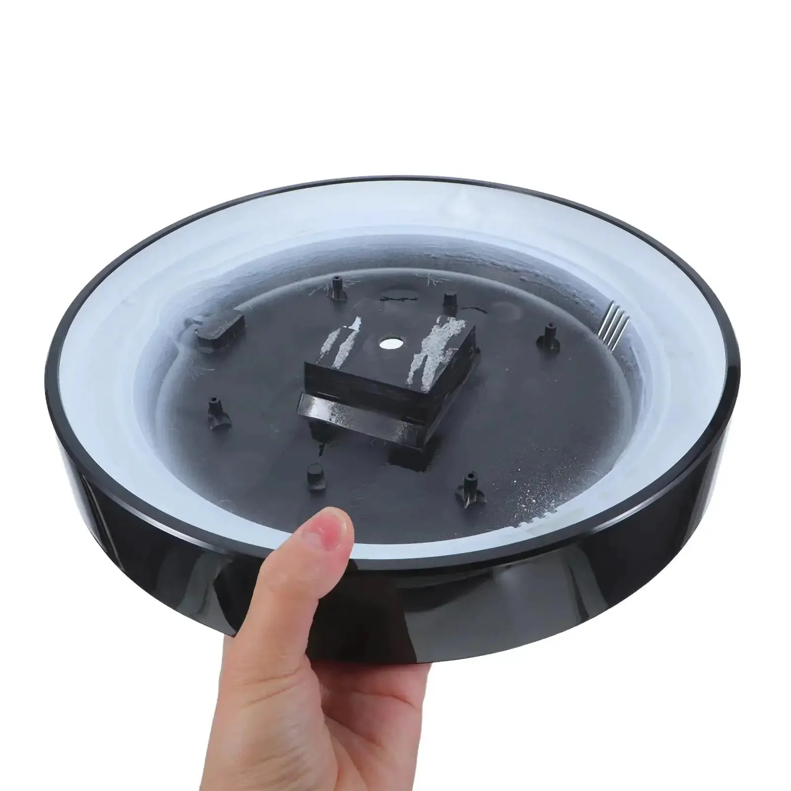 Quartz Wall Back Cover For 12 Inch Round Clock Replacement Rear Panel Shell And Backplate DIY Timepiece Component With Narrow Edge Panel And Protective Back Panel - Image 2
