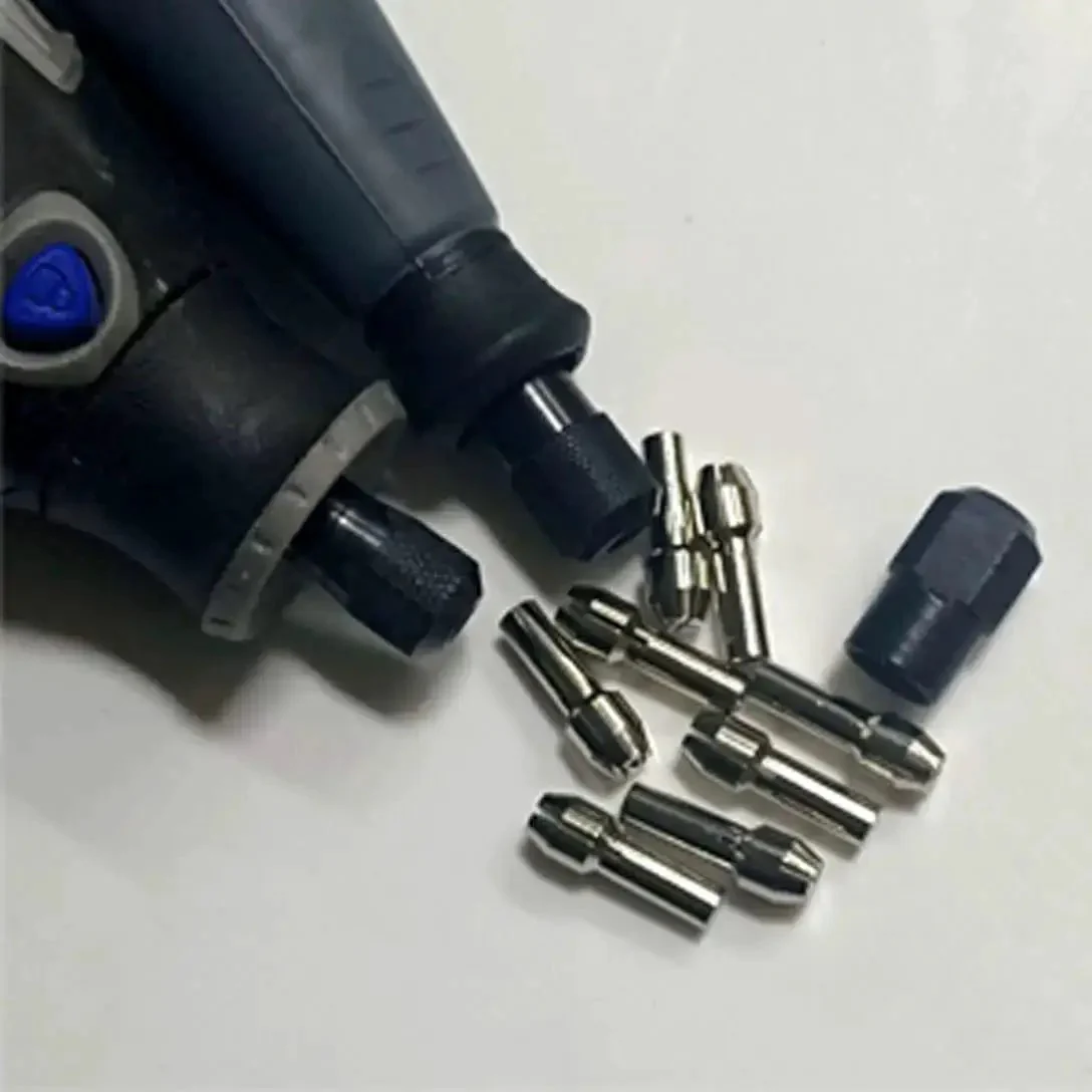 Quick Change Rotary Collet Set With Clamping Nuts For Dremel Tools 9Pcs Stainless Steel Four Claw Holder No Fuss Easy Swap Fits 4000 3000 8200 8100 800 Series - Image 2