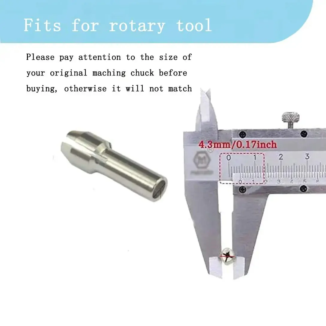 Quick Change Rotary Collet Set With Clamping Nuts For Dremel Tools 9Pcs Stainless Steel Four Claw Holder No Fuss Easy Swap Fits 4000 3000 8200 8100 800 Series - Image 5