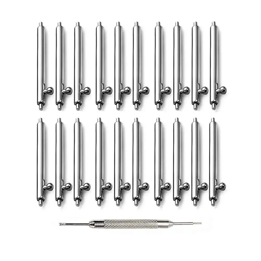 Quick Release Watch Spring Bar Pins 20 Piece Set 12Mm 14Mm 16Mm 18Mm 20Mm 22Mm 24Mm Stainless Steel With Watch Strap Repair Tool For Easy Strap Changes And Secure Fit - Image 3