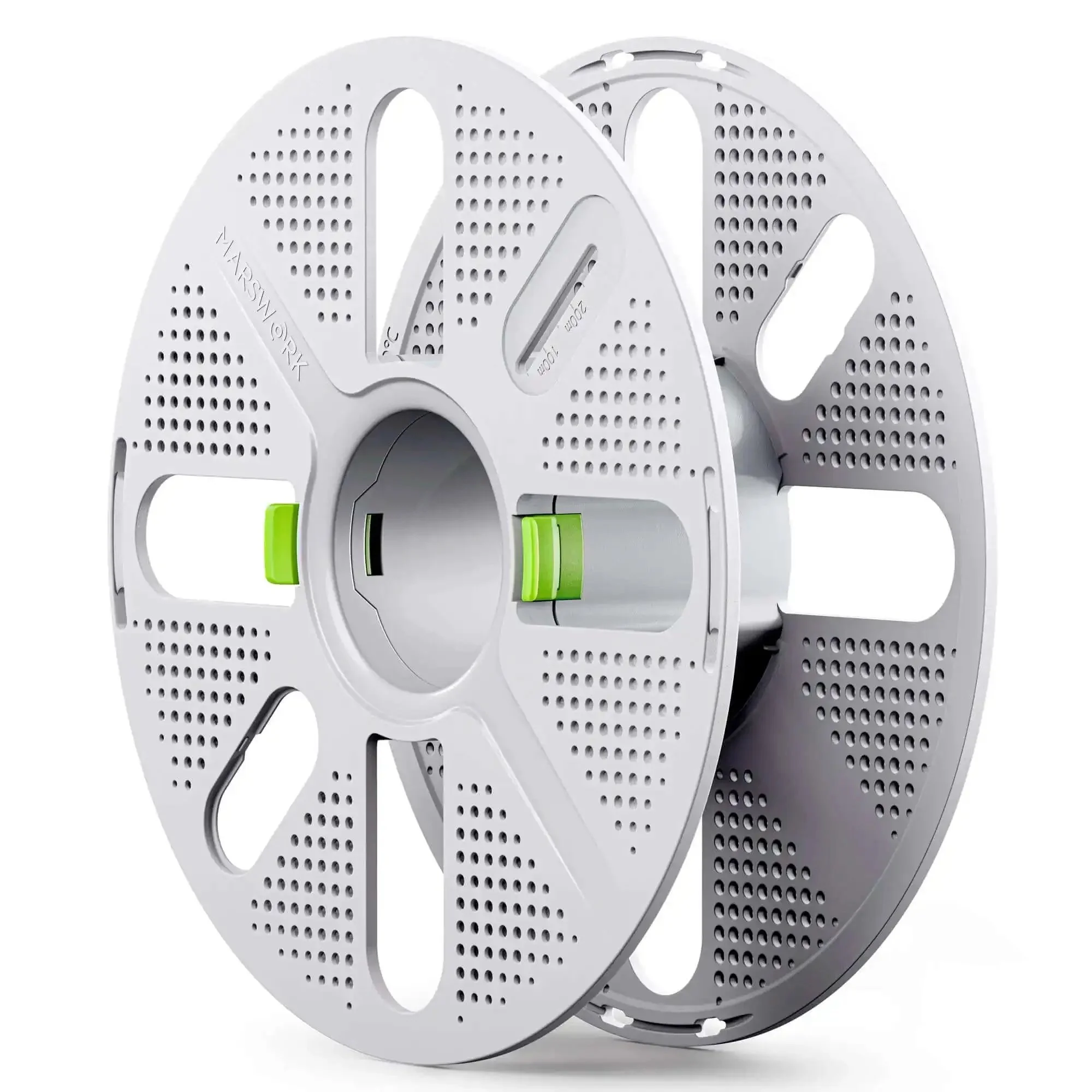 Quick-Swap Reusable Filament Spool With Two-Finger Press Design For Easy Filament Swaps, Keeps Half-Used Filament Secure With Strap, Compatible With Bambu Lab 3D Printers And More