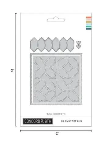 Quilt Top Die Set For Scrapbooking And Card Making, DIY Embossing Dies That Cut Through Cardstock, Paper, Vellum, And Foil, Includes Stencils, Punches, Frames, Moulds, Templates For Easy Craft Projects - Image 2