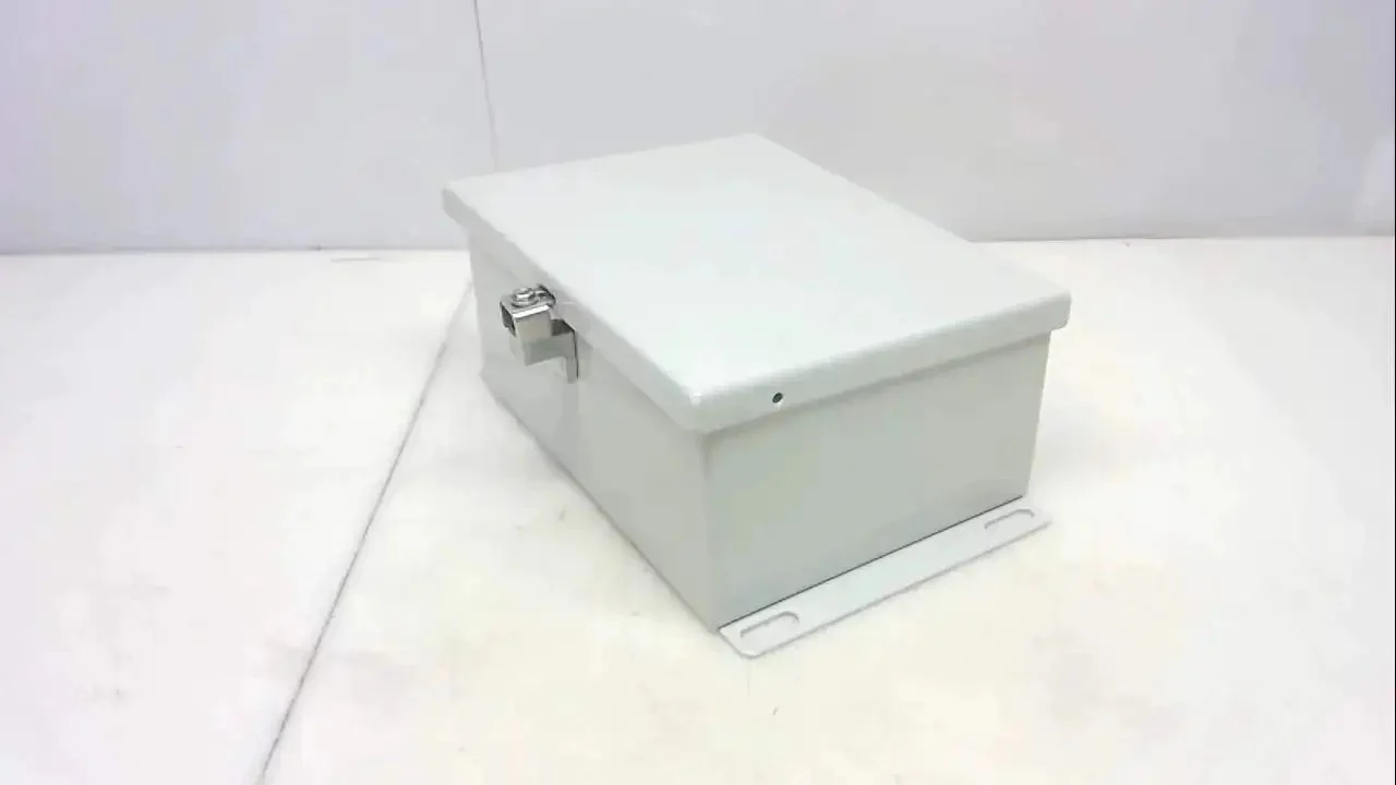 R3 Industrial Control Panel Enclosure Model 806Chnf Gray Built Tough For The Shop Floor 8.125 x 6 x 3.5 In Used Like New Heavy Duty Metal Electrical Cabinet For Industrial Control Systems - Image 2