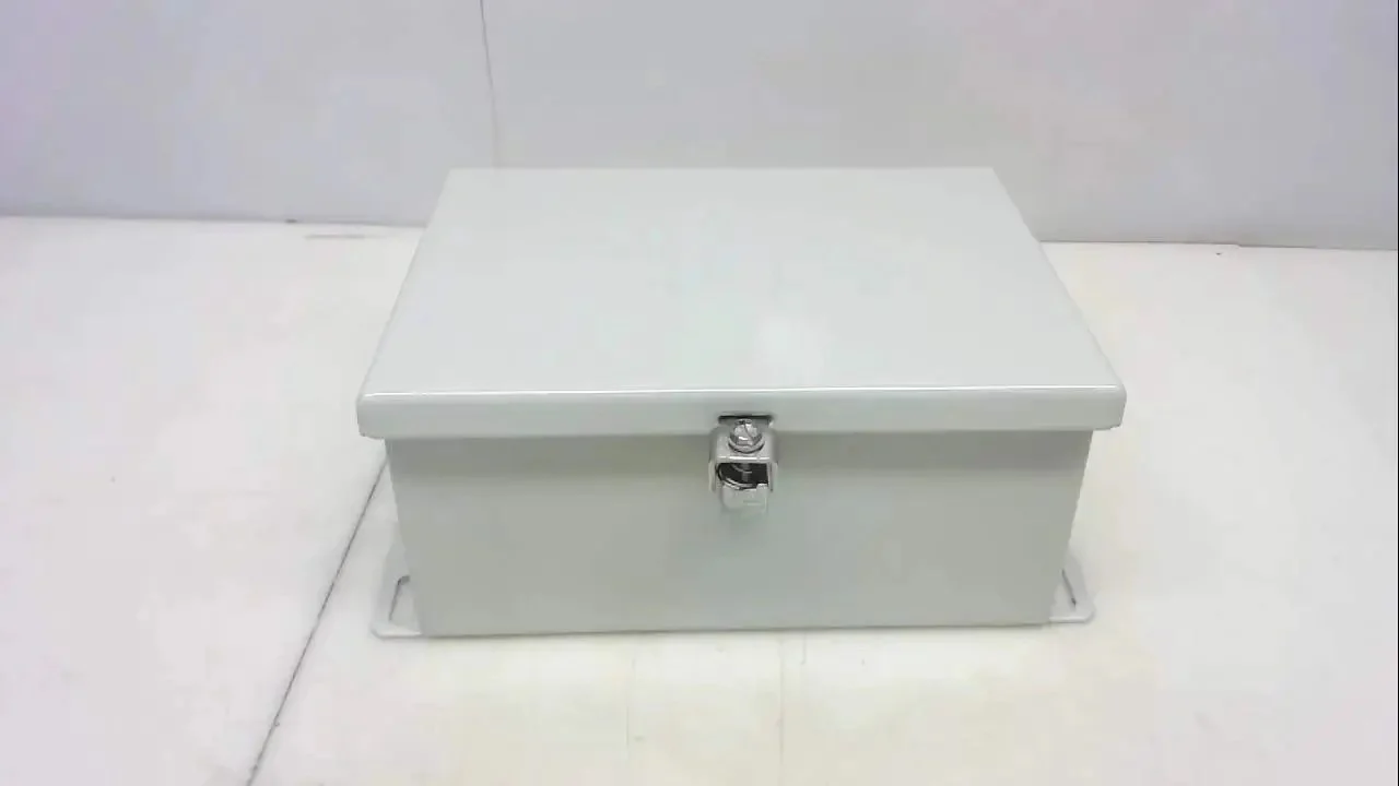 R3 Industrial Control Panel Enclosure Model 806Chnf Gray Built Tough For The Shop Floor 8.125 x 6 x 3.5 In Used Like New Heavy Duty Metal Electrical Cabinet For Industrial Control Systems - Image 3