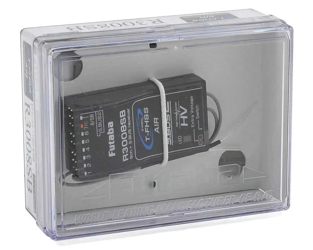 R3008SB 2.4GHz T-FHSS 8/32-Channel S.Bus2 High-Voltage Telemetry Receiver With Dual Diversity Antennas, Bi-Directional Communication, PWM And S.Bus2 Outputs, Futaba-Compatible RC Receiver For Serious Hobbyists - Image 2