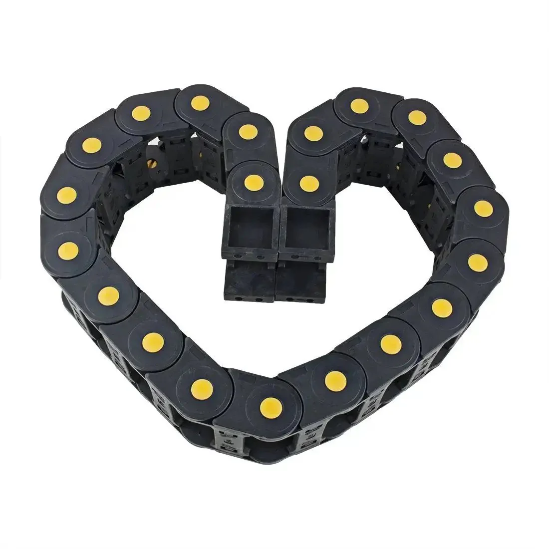 R55 25mm By 57mm Open Type Plastic Cable Drag Chain Carrier For Wires 1 Meter Length CNC Black Built For High Speed Low Noise Cable Routing And Plug And Play Linking - Image 5