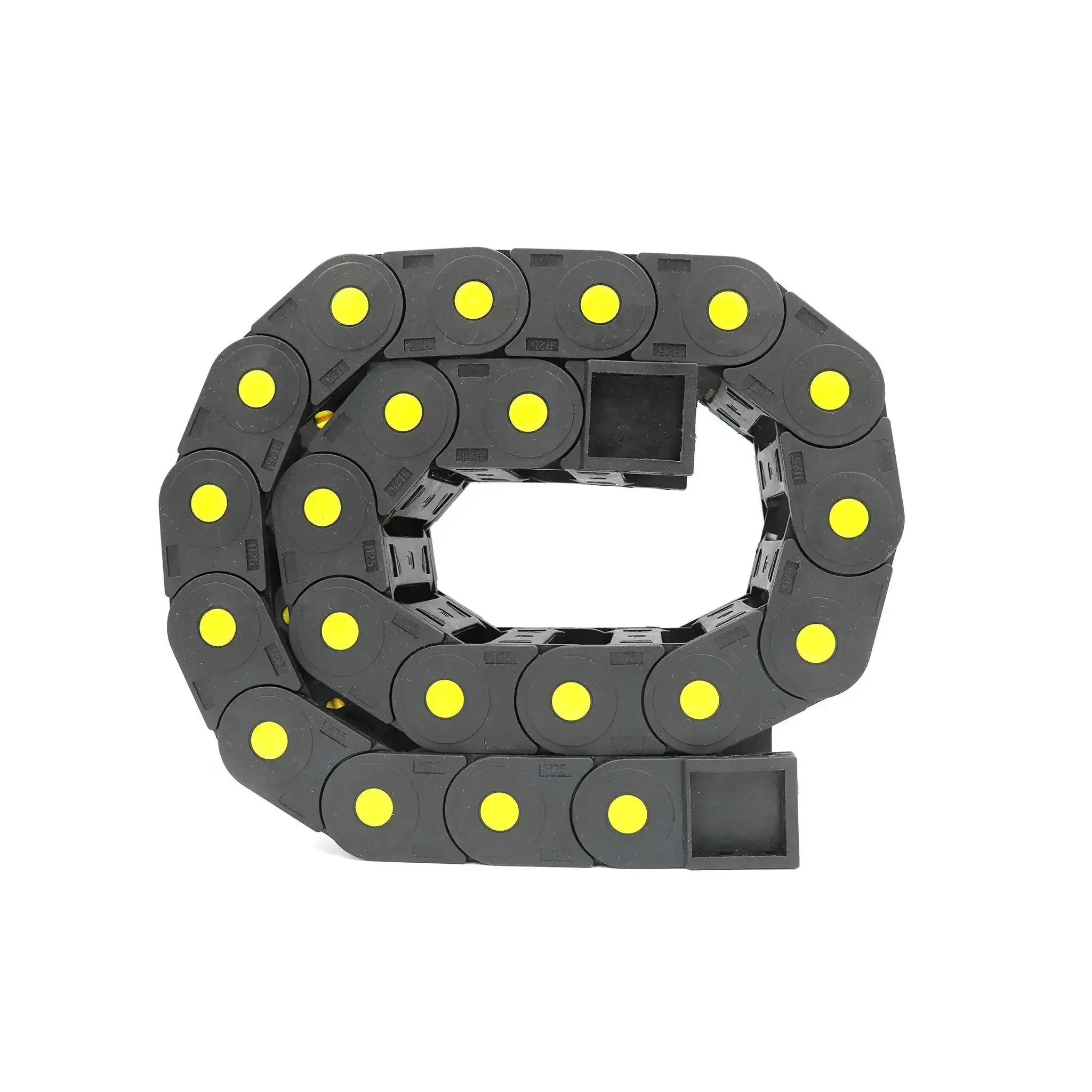 R55 Nylon Drag Chain Cable Carrier 0.98 x 3.03 in 25 x 77 mm, 1 Meter Length, Flexible Wire Chain for Industrial Cable Management, Pro Grade Protection, and Smooth Routing of Power and Control Cables - Image 2