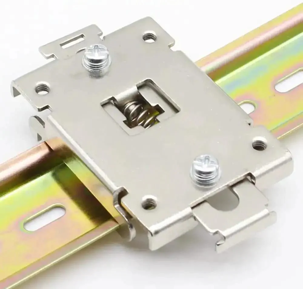 Rail Mount Bracket For 35mm Relay System Rack Mount Adapter For Industrial Control And Solid State Relay Gear Easy Install And Durable Metal Frame For Tough Industrial Use - Image 2