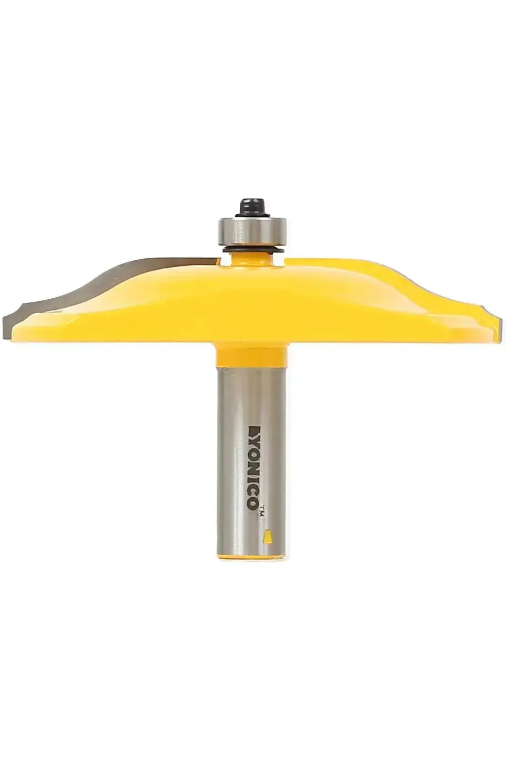 Raised Panel Cabinet Door Router Bit With Ogee Bead Edge Three And A Half Inch Diameter One Half Inch Shank For Table Mounted Router Pro Grade Micro Grain Tungsten Carbide Blades Induction Brazed For Maximum Strength And Durability