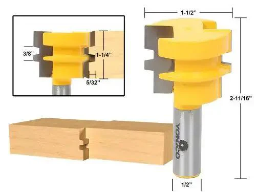 Raised Panel Cabinet Door Router Bits Set Four Bit Ogee With Half Inch Shank For Rail And Stile Doors Pro Grade Table Mount Kit With Reversible Glue Joint And Durable C3 Tungsten Carbide Edges - Image 4