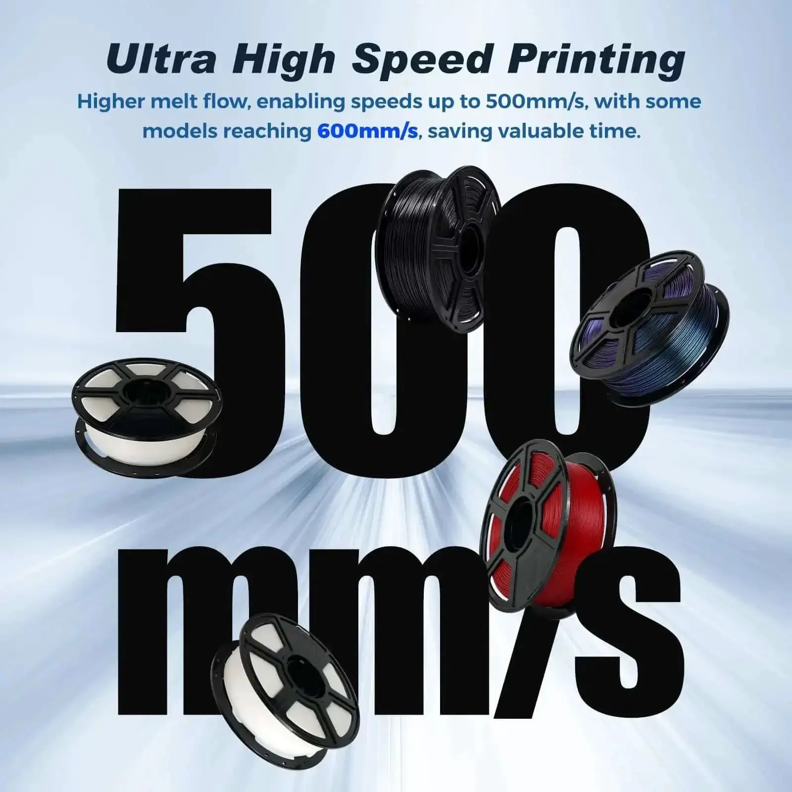 Rapid PLA Filament Ruby Red 1.75mm 1kg Spool For Ultra Fast 3D Printing Up To 500mm Per Second With Precise Dimensional Accuracy Plus Or Minus 0.02mm For Smooth Consistent Pro Grade Prints - Image 6