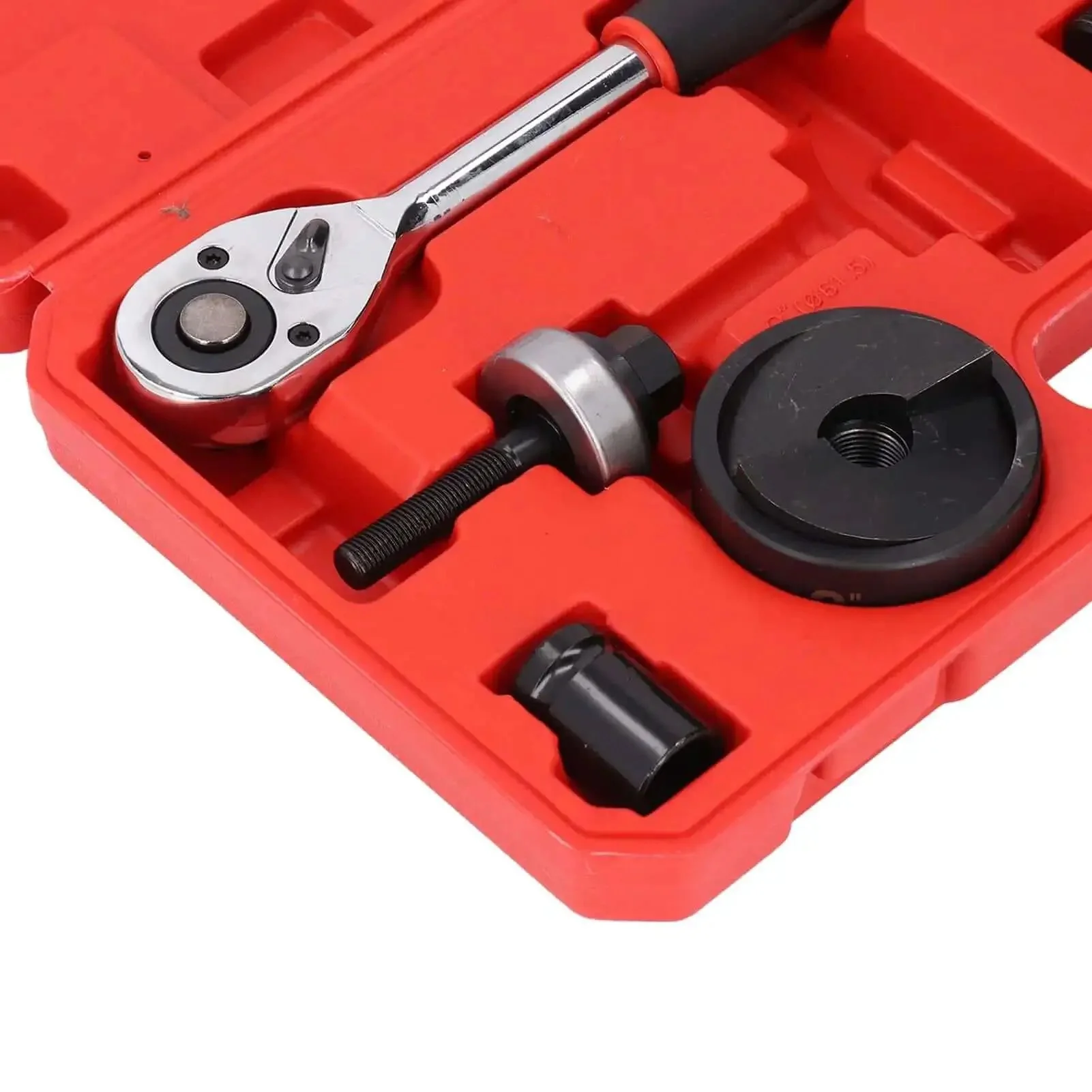 Ratchet Hole Punch Driver Kit With Six Punch Sizes For Metal Sheets Pro Grade Heavy Duty Punch Tool Set For Industrial And Furniture Installations Durable Metal Construction Multifunctional - Image 4