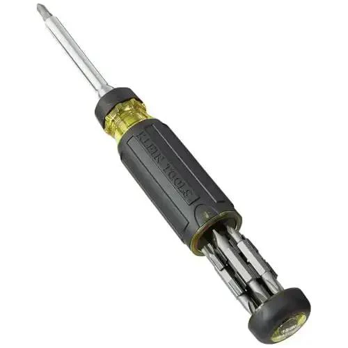 Ratcheting Multi-Bit Screwdriver 15-In-1 With Phillips Slotted Square Torx And Combo Bits Plus One Quarter Inch Nut Driver On-Handle Bit Storage For Quick All-Day Driving And Pro-Grade Built-To-Last Bits - Image 6