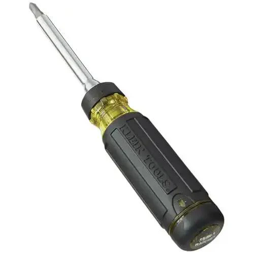 Ratcheting Multi-Bit Screwdriver 15-In-1 With Phillips Slotted Square Torx And Combo Bits Plus One Quarter Inch Nut Driver On-Handle Bit Storage For Quick All-Day Driving And Pro-Grade Built-To-Last Bits - Image 7