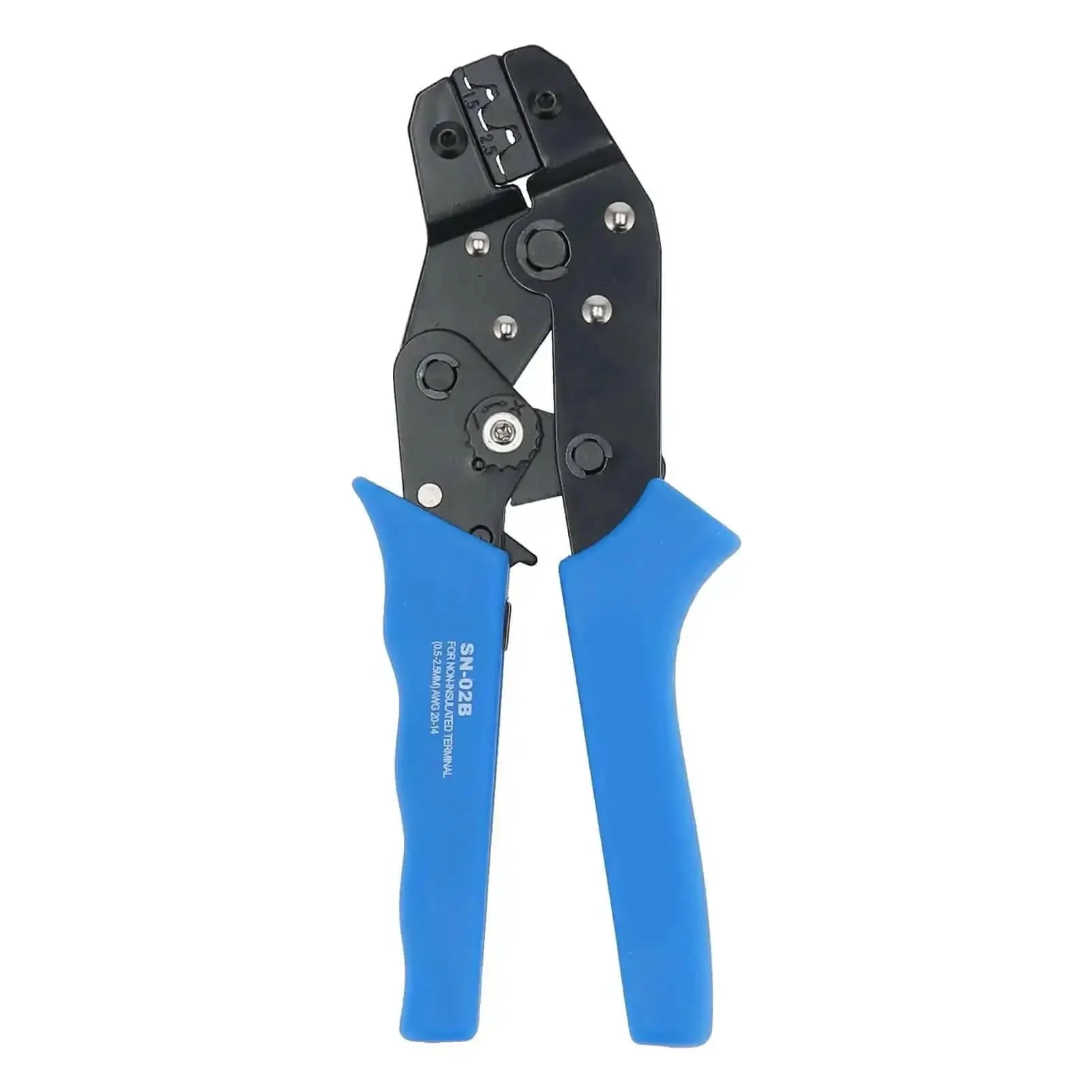 Ratcheting Wire Crimping Tool With High Precision Terminal Crimper Multifunction Automatic Crimping Pliers For Electrical Connectors And Blades Alloy Steel Heavy Duty Build