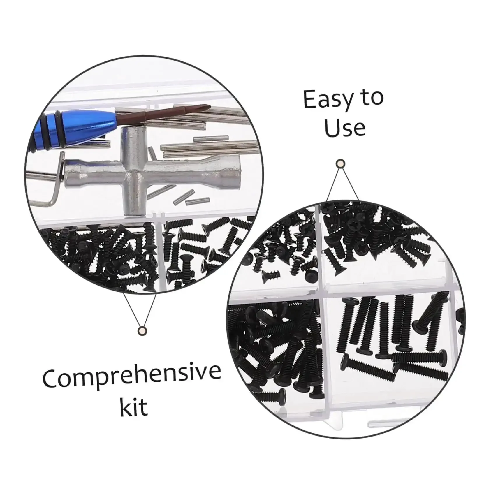 RC Car Screw Fasteners Tool Kit With Wrench And Arm Pin Screws For Quick Repairs And Easy Maintenance An All In One Gasket Replacement Set With Nuts Bolts And Tools For Pro Level RC Car Upkeep - Image 3