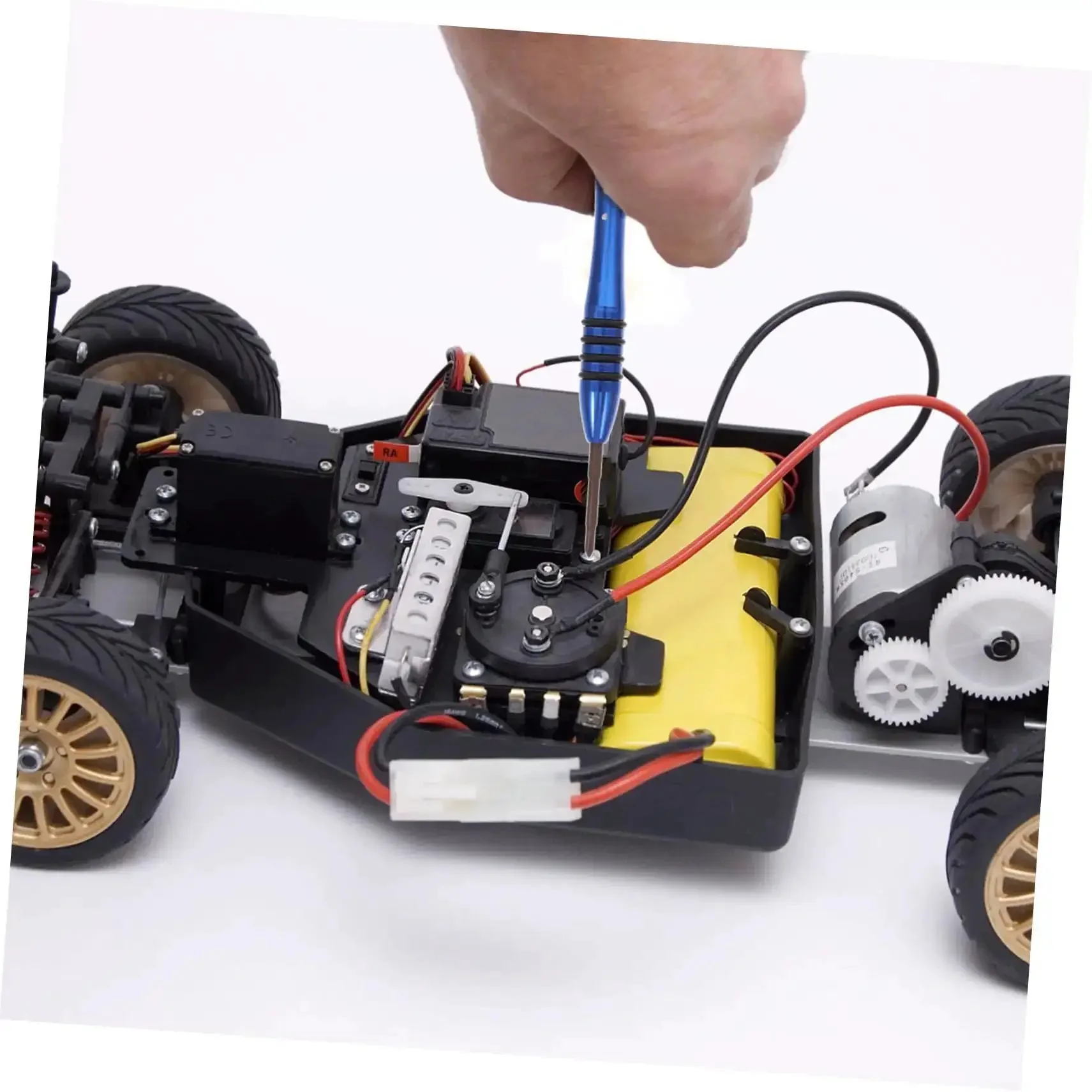 RC Car Screw Kit With Replacement Hardware Fasteners Set 1216-17 1218 1219 Comes With Wrench And Nuts For Quick On The Go Maintenance And Repair Of Your RC Ride In A Compact Organized Case - Image 6
