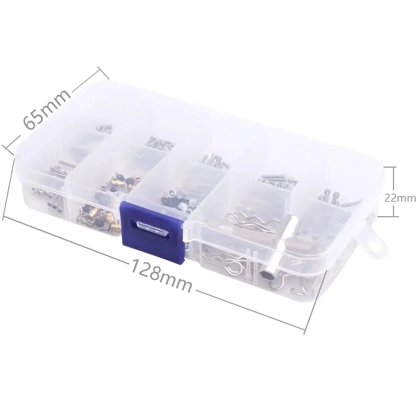 RC Screw Kit 272 Pieces M1.4 Screws Hardware Fasteners Repair Tools For Axial SCX24 1 To 24 Scale RC Crawler Accessories With Tweezers For Easy Mini Part Handling And Grab And Go Convenience - Image 3