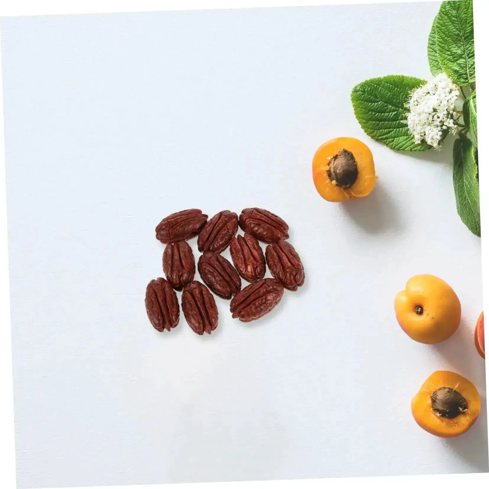 Realistic Walnut Miniature Pecans Set Ten Pieces For DIY Decor And Fake Food Props Totally Cute Mini House Accessories Nut Models For Dollhouse And Craft Projects Whimsical Office Desk Decor - Image 4