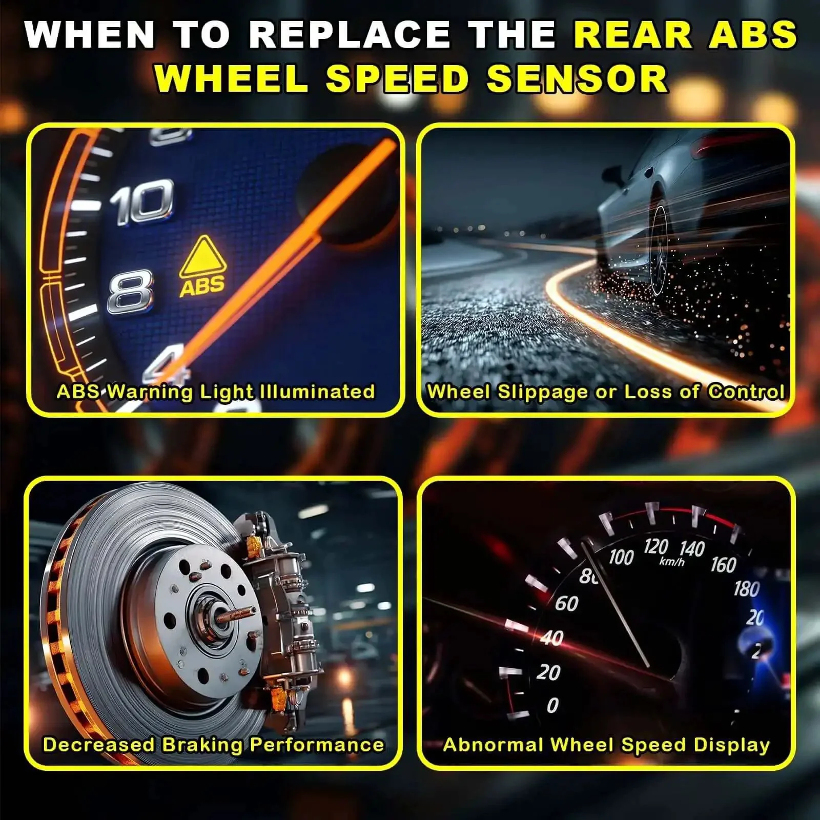 Rear ABS Wheel Speed Sensor Left And Right For Jeep Wrangler 2007 To 2017 And Liberty 2008 To 2012 And Dodge Nitro 2007 To 2011 2Pcs ALS1932 52125003AB ABS Sensor Replacement Easy Install - Image 4
