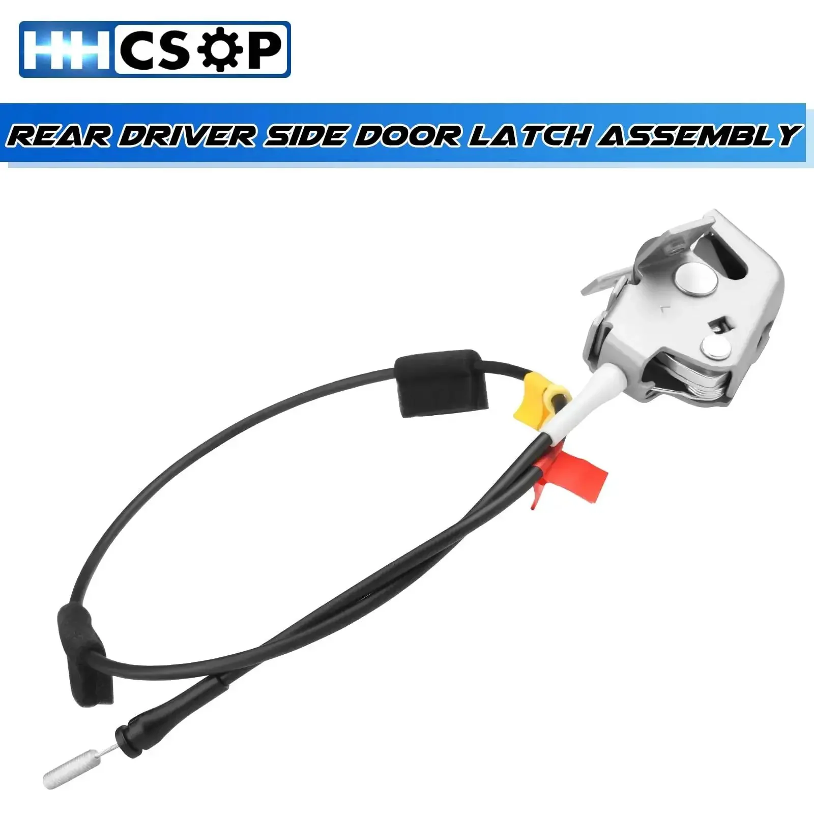 Rear Left Driver Side Door Lock Latch And Cable Assembly Replacement For F150 F250 Extended Cab Pickup 1997 1998 1999 2000 2001 2002 2003 2004 Bolt On Easy Install OEM Grade Heavy Duty Repair OE 6L3Z-18264A27-A - Image 2