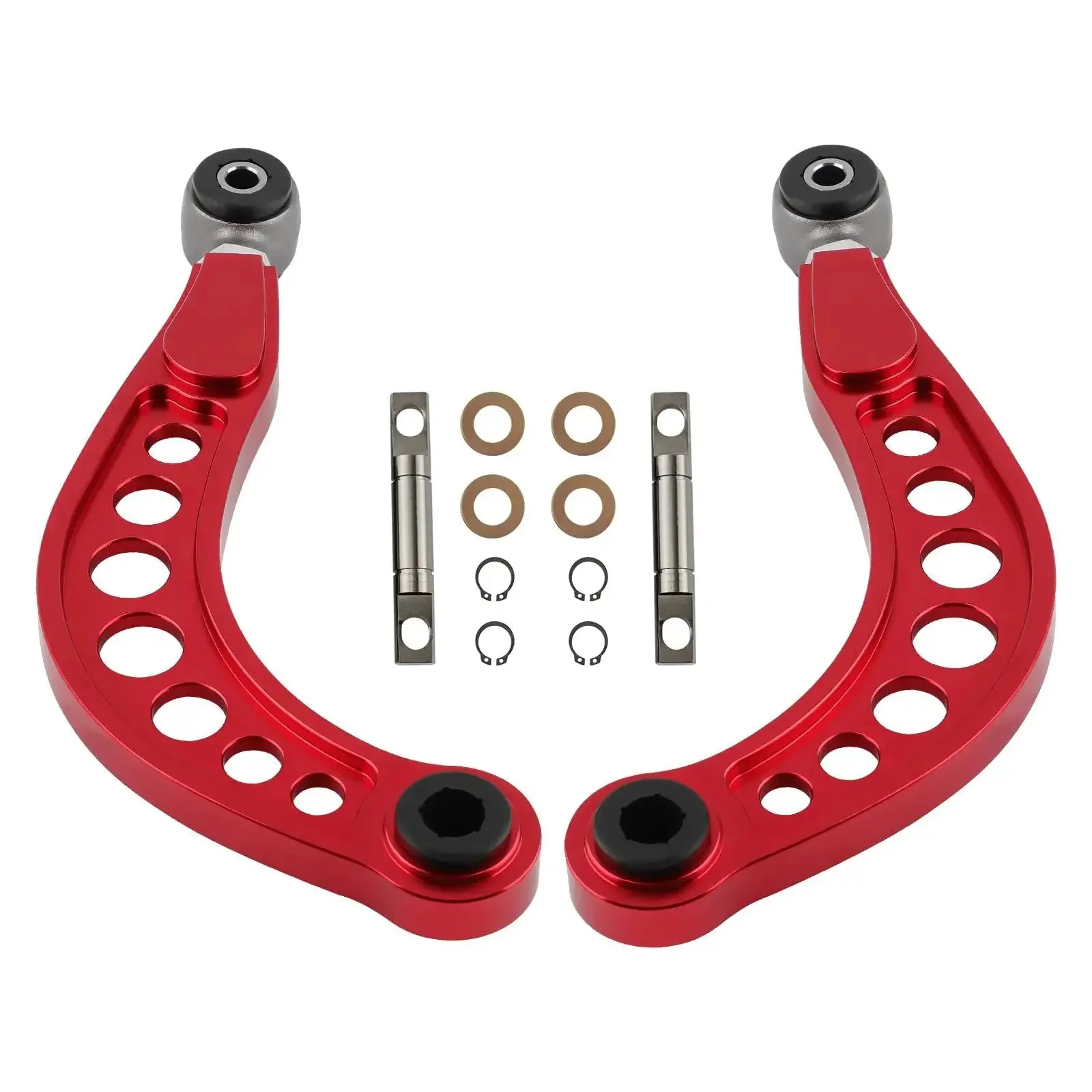 Rear Upper Control Arms With Polyurethane Bushings For Honda Civic Coupe And Sedan 2006 To 2015 And Acura CSX S Three Degree Adjustable Camber From Minus Three To Plus Three For Better Cornering And Handling - Image 3