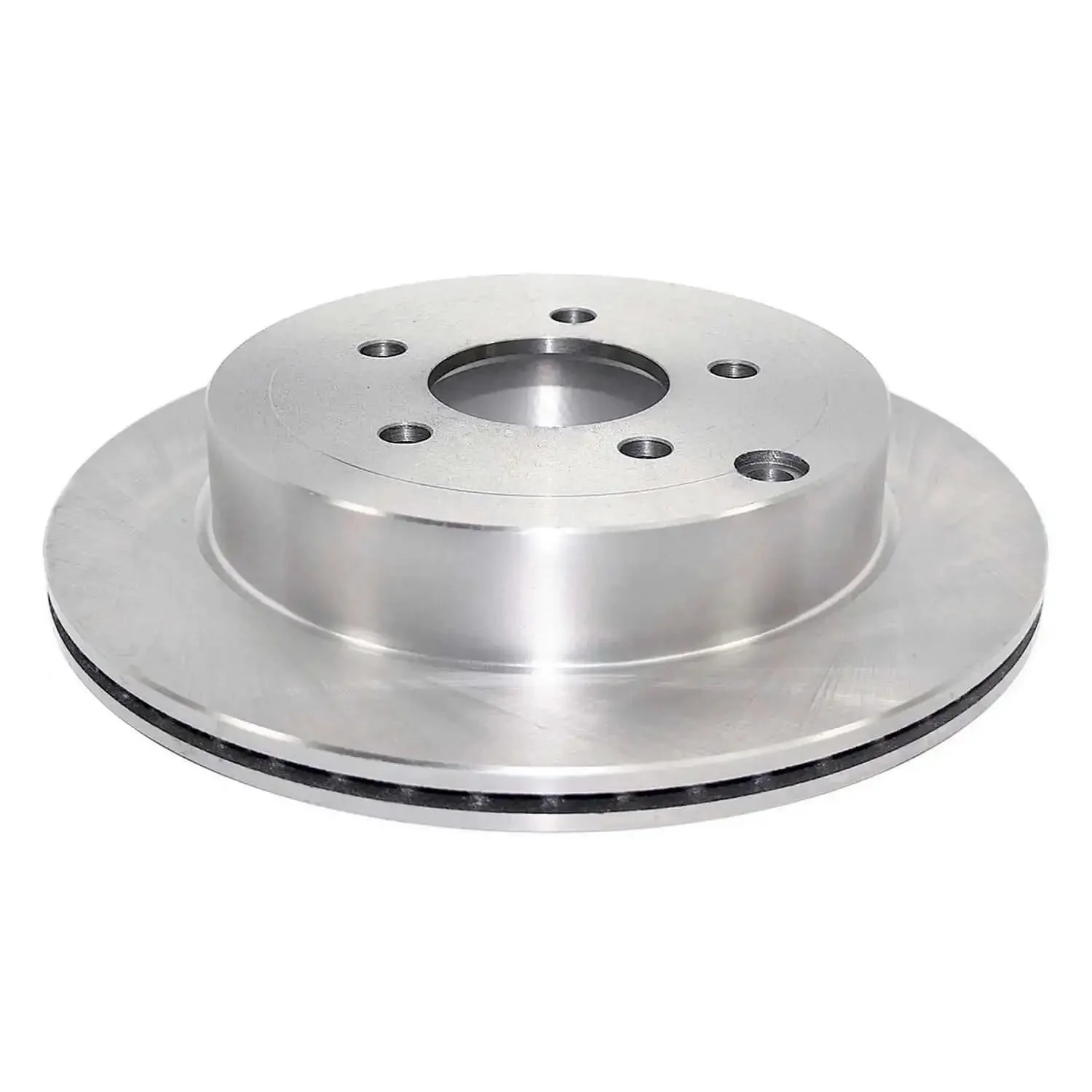 Rear Vented Brake Rotor Pro Grade Build With Forged Flange And Induction Hardened Raceways For Precise ABS Signaling And Water Debris Protection Smoother Vibration Free Braking