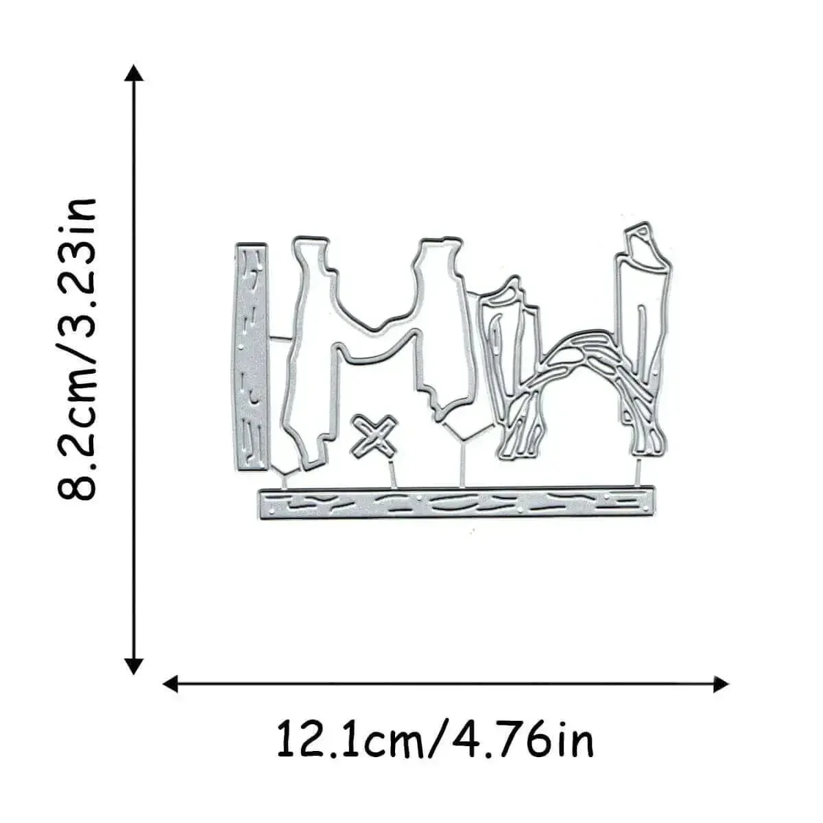 Rectangular Frame Die Cuts Set For Card Making Metal Cutting Dies Paper Craft Templates Background Embossing Stencils DIY Album Decor Easter Cross 12 By 8.2 Cm - Image 2