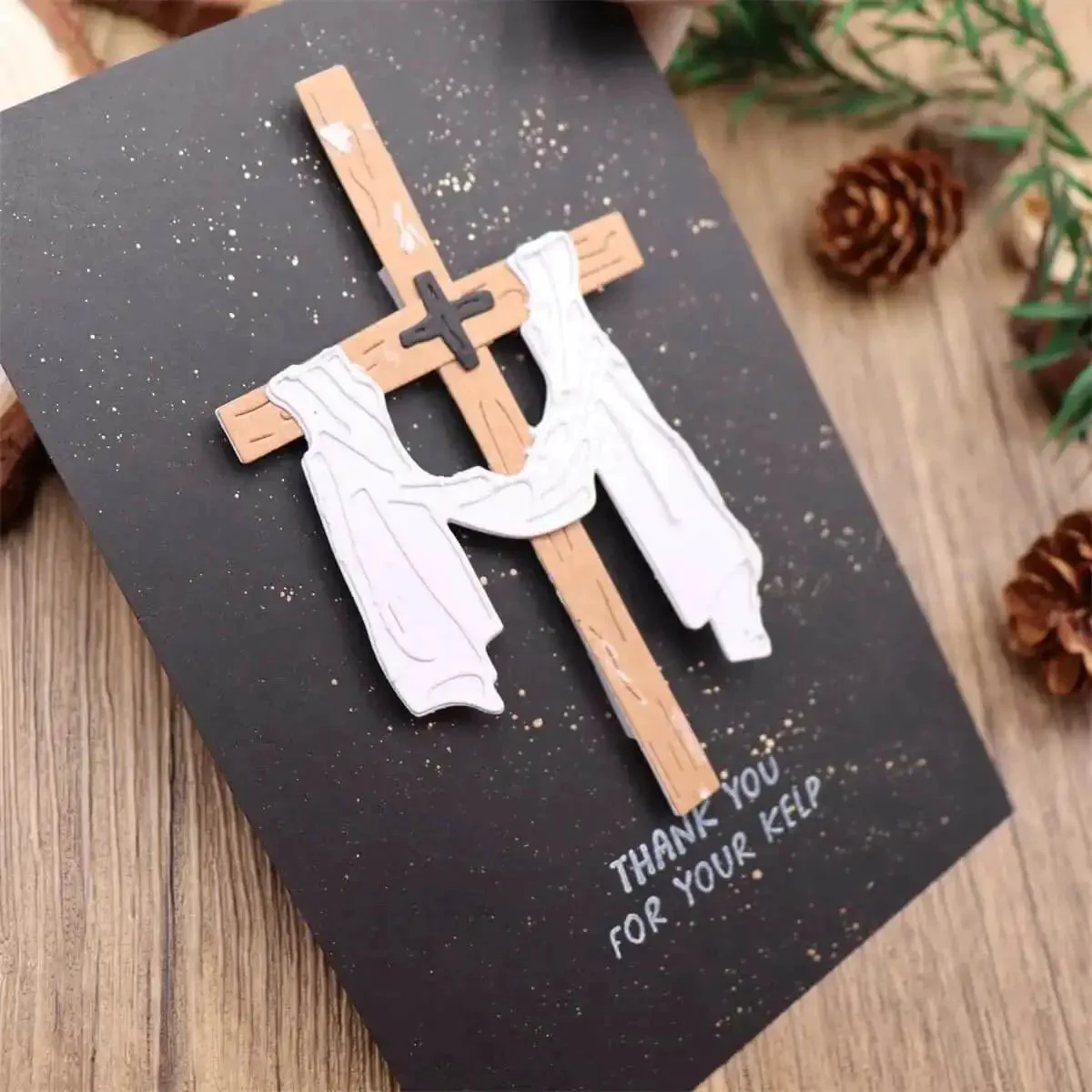 Rectangular Frame Die Cuts Set For Card Making Metal Cutting Dies Paper Craft Templates Background Embossing Stencils DIY Album Decor Easter Cross 12 By 8.2 Cm - Image 3